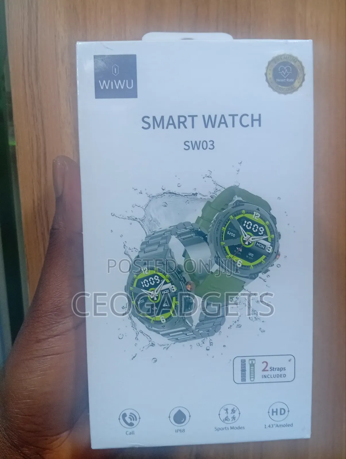 Wiwu Sw03 Sports Smart Watch - Silvery