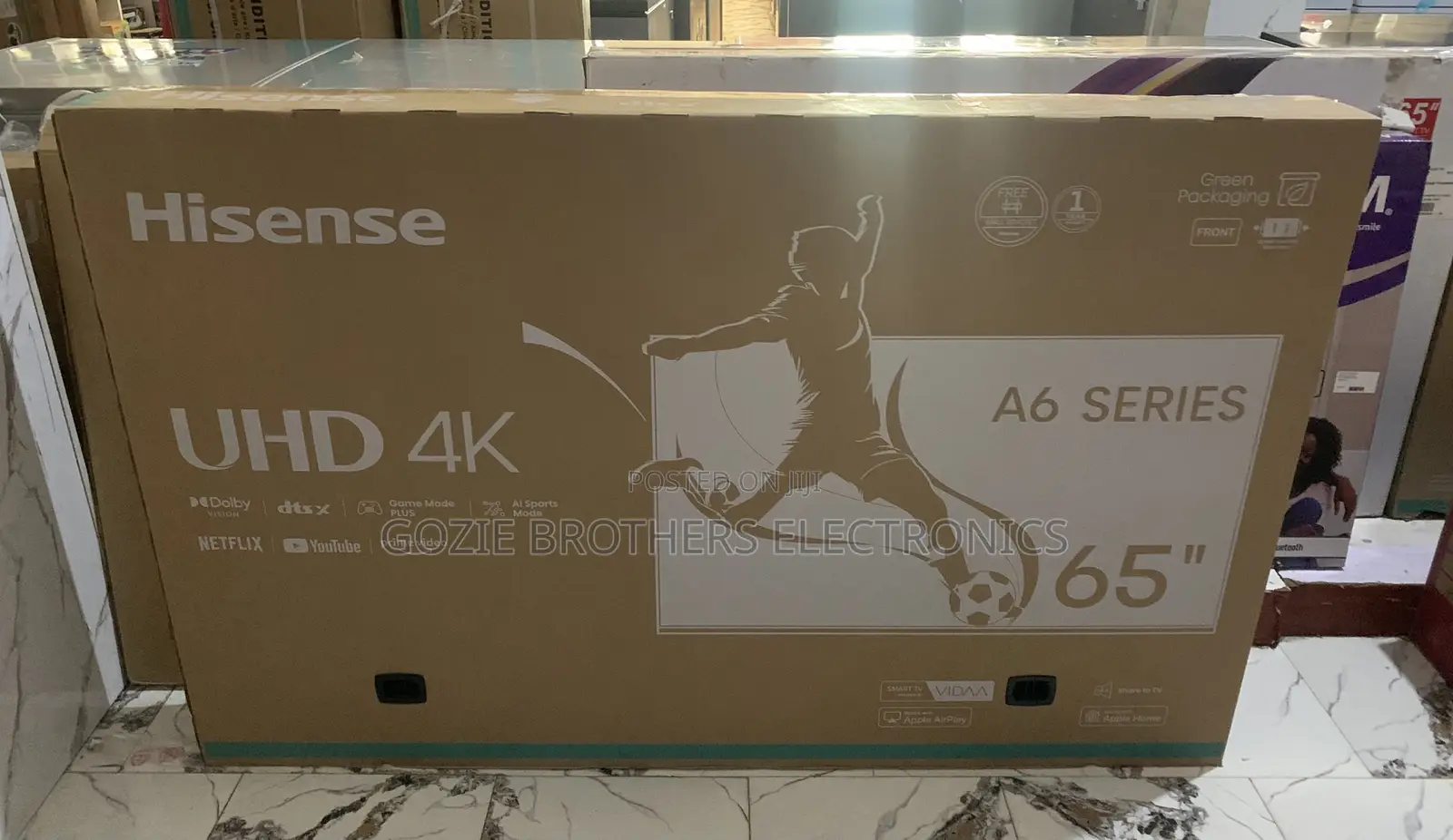 Hisense 65 Inches Uhd Smart Television With 1 Year Warranty