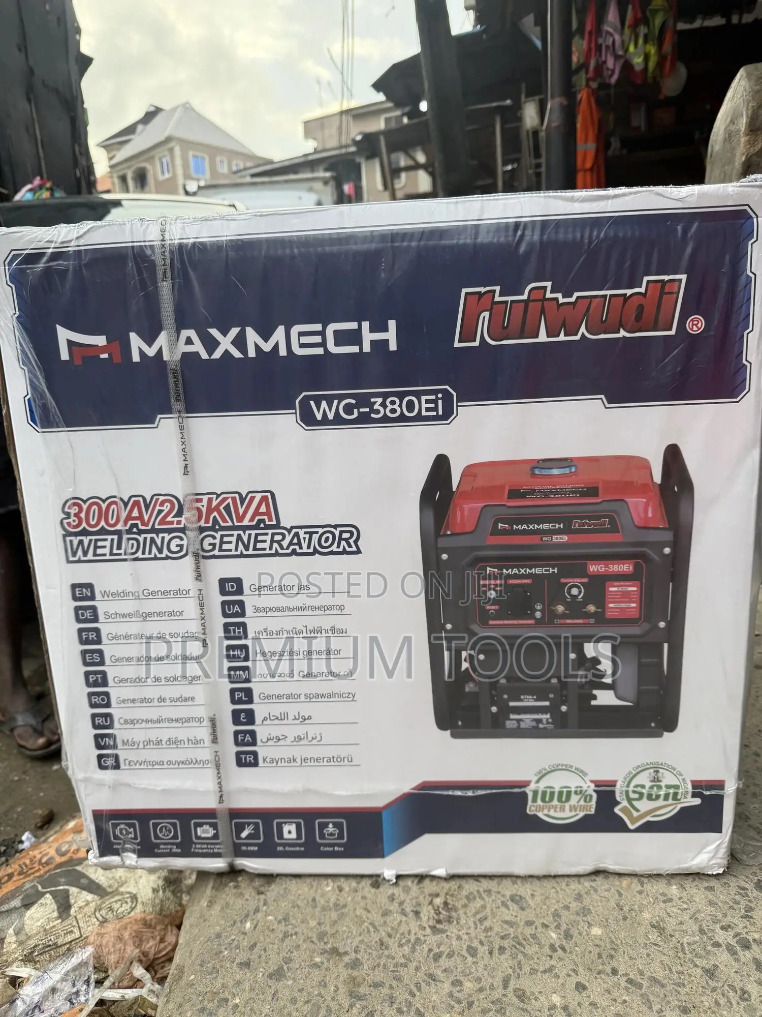 Wg-380ei 300a/2.5kva Maxmech Welding Generator 67kgs