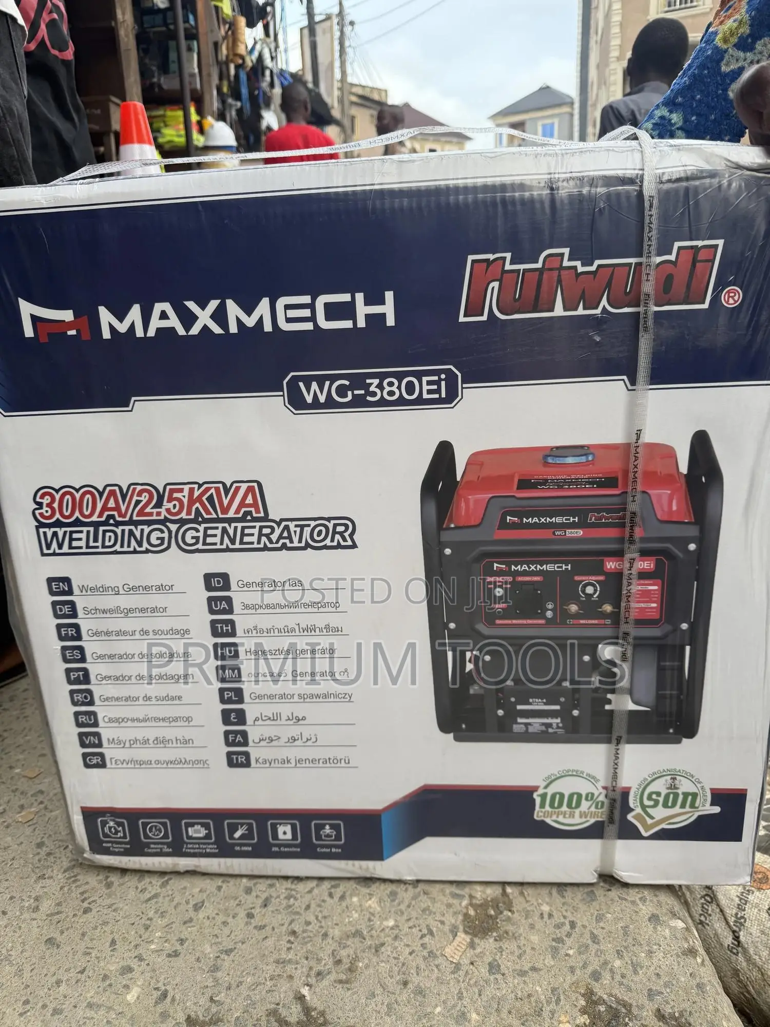 Wg-380ei 300a/2.5kva Maxmech Welding Generator 67kgs