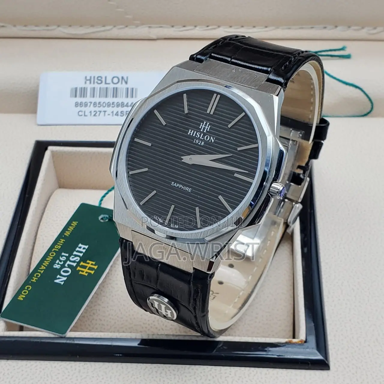 Hislon Saphire Altra Slim Leather [Stainless Steel]