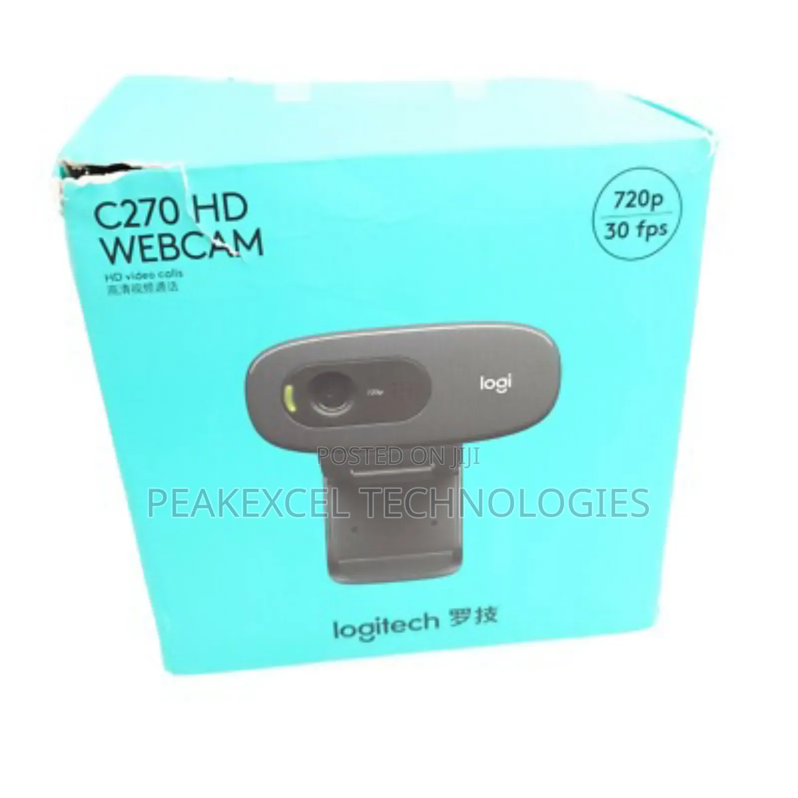 Logitech C270 720p Hd Webcam W/ Built-in Noise-reducing Mic