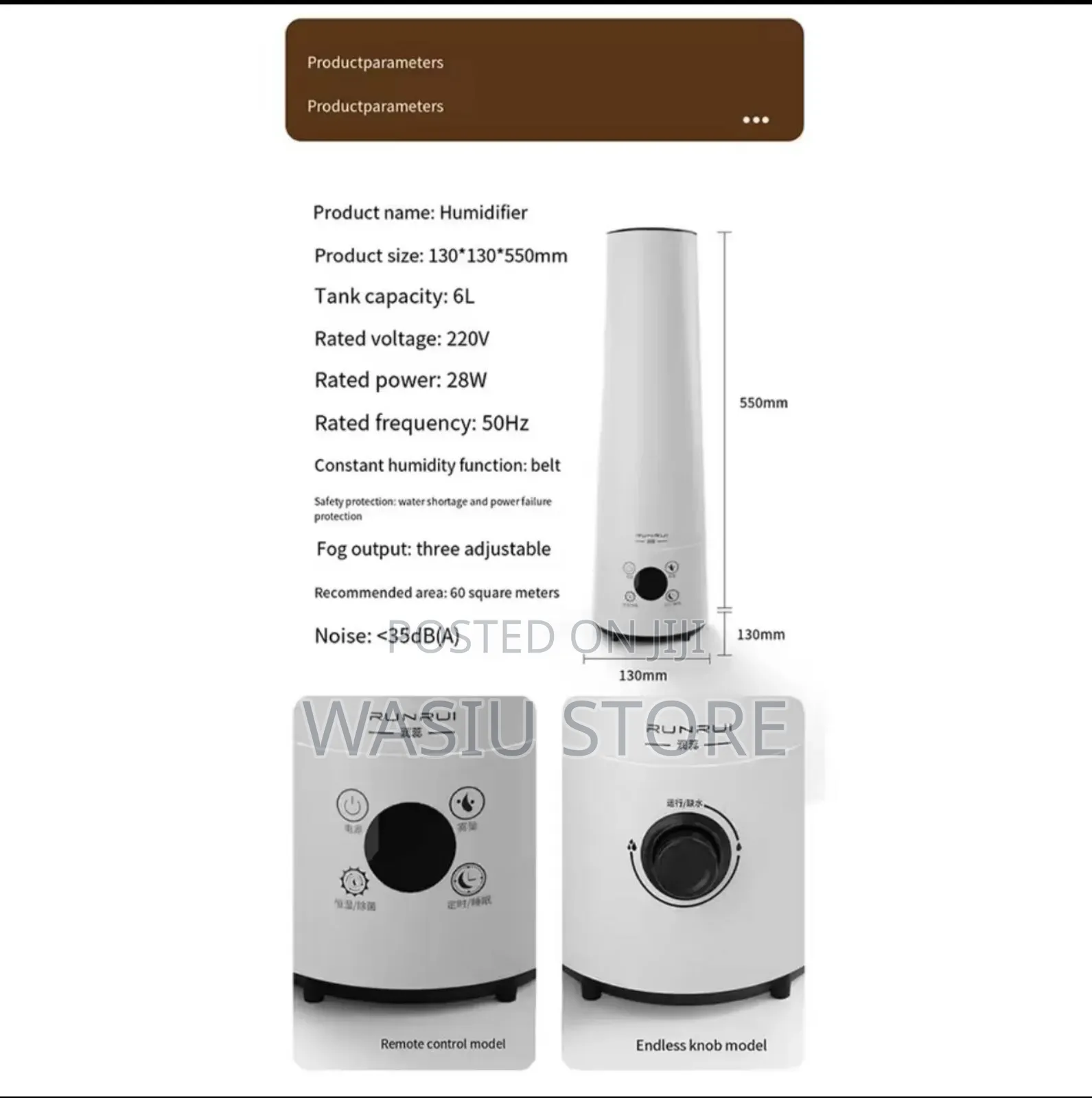 Ultrasonic Humidifier Air Humidifier Aromatherapy Atomizer 6 Liter