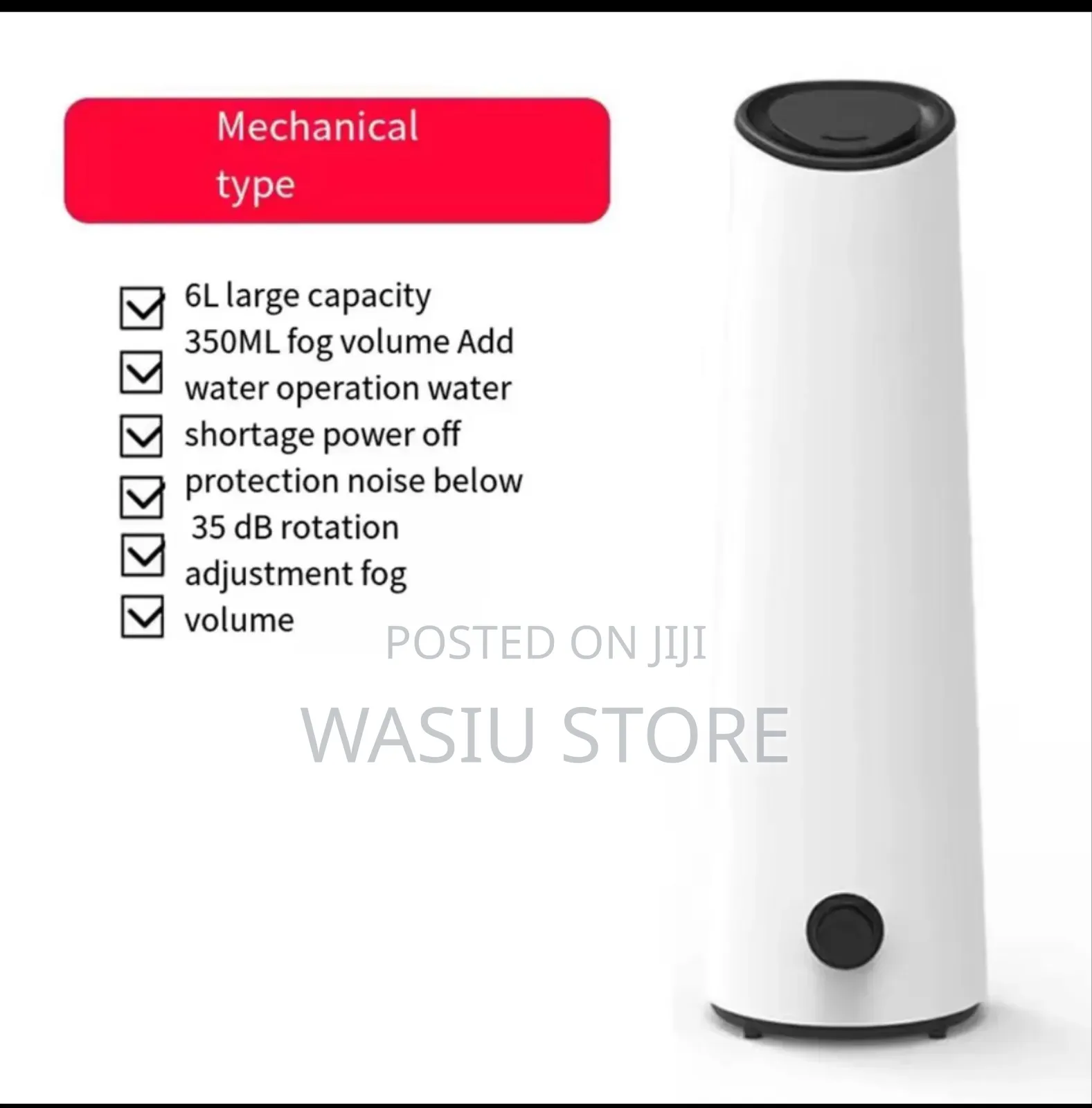 Ultrasonic Humidifier Air Humidifier Aromatherapy Atomizer 6 Liter