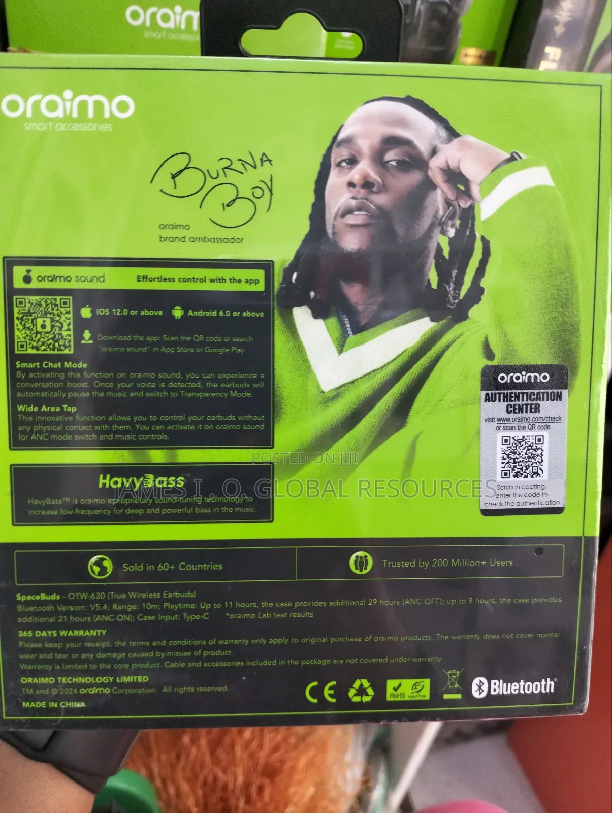 Oraimo Bluetooth Headphone Space Buds