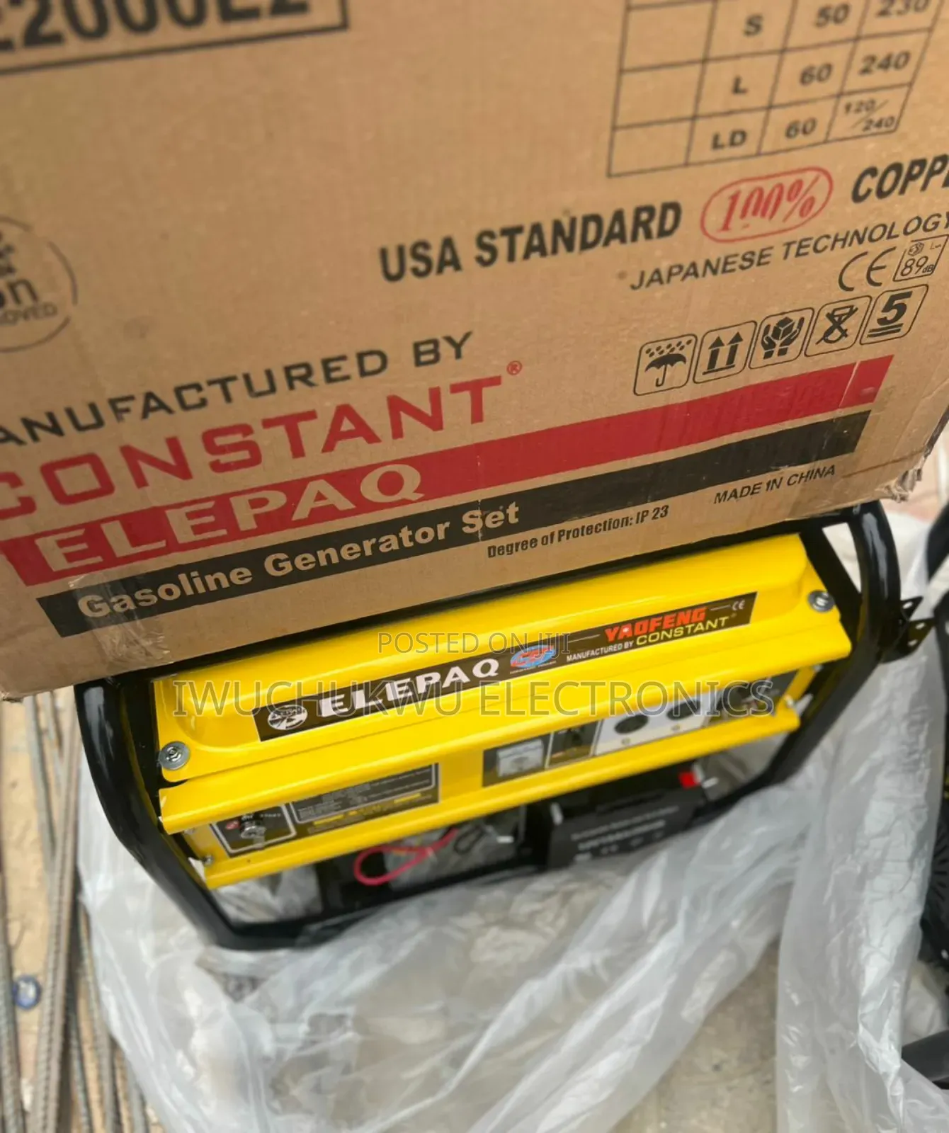 10kva Elepaq Petrol Generator (Brand New With One Year Warranty) ✅