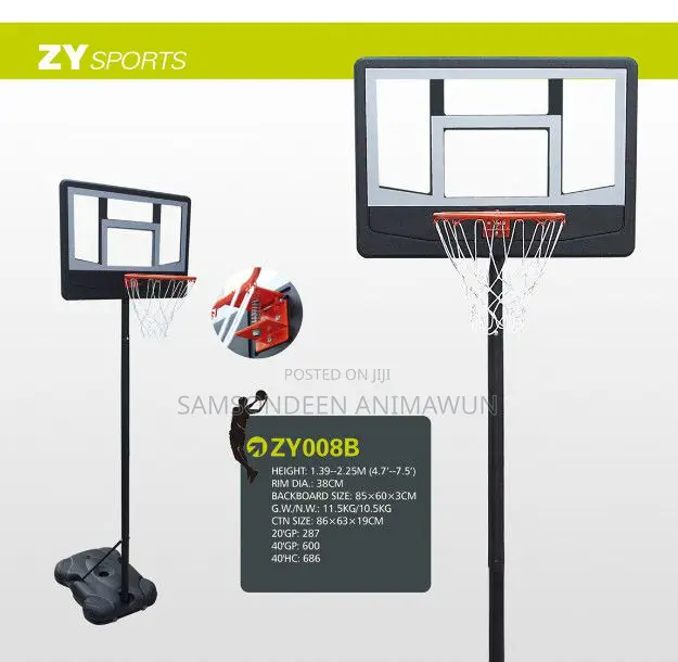 High Quality Portable Movable Steel Basketball
