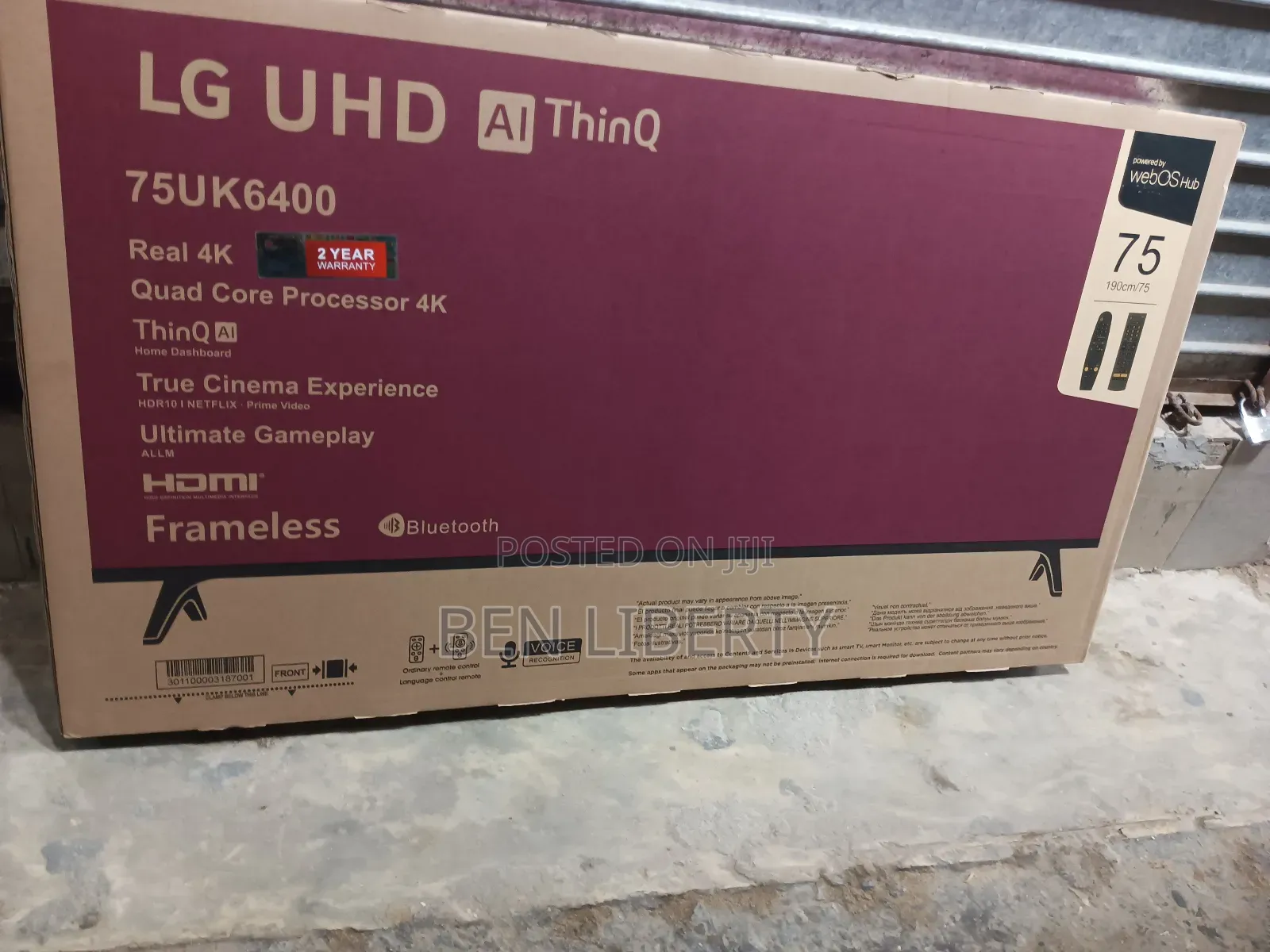 H 75 Inches Webos Lg Smart Tv