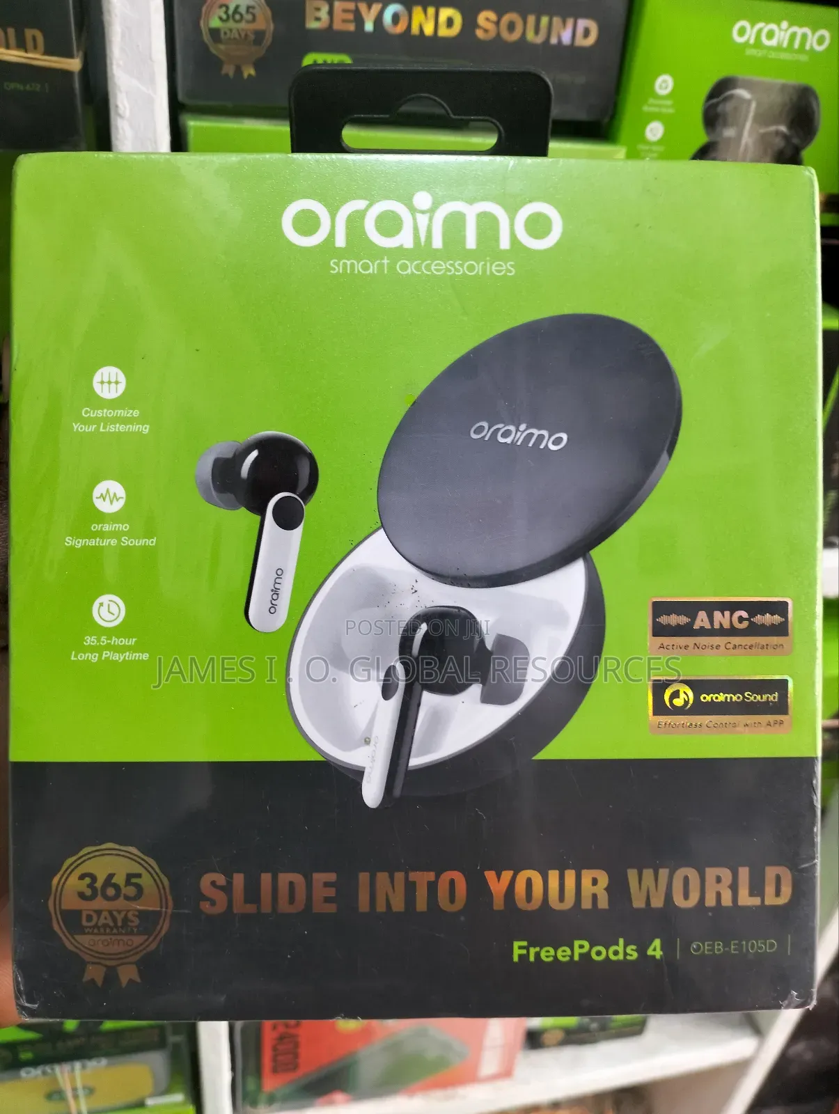 Oraimo Bluetooth Ear Pods,Free Pods 4