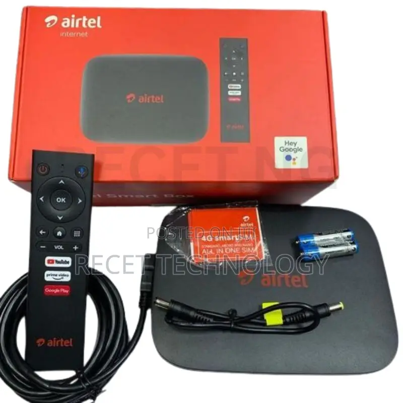 Airtel Android Smart Tv Box With Inbuilt Router - Latest Version