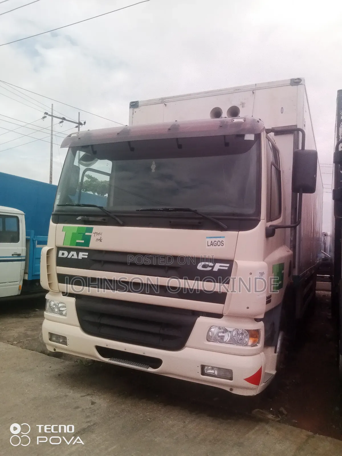 Daf 75 Cf Container Body 2010 White