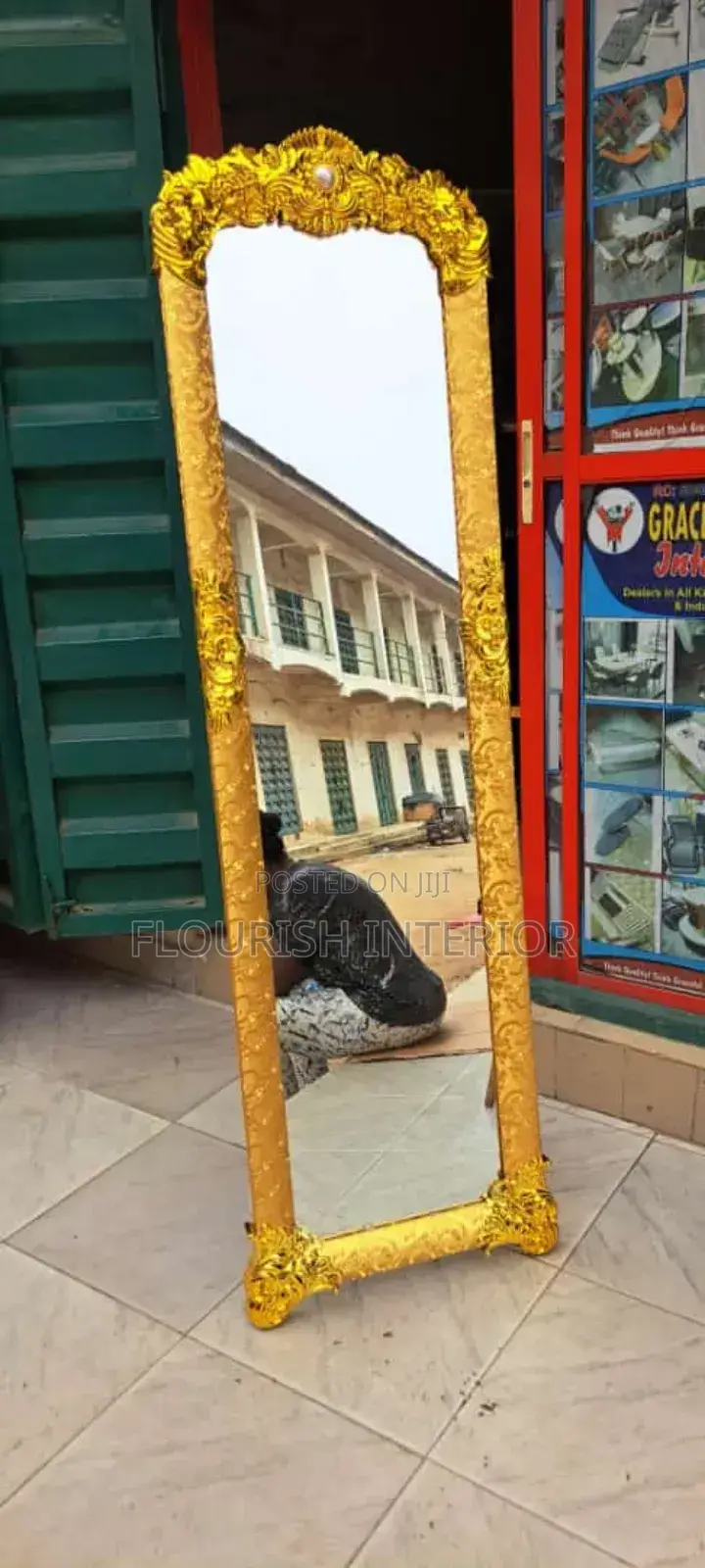 Quality Imported Unique Standing Mirror.