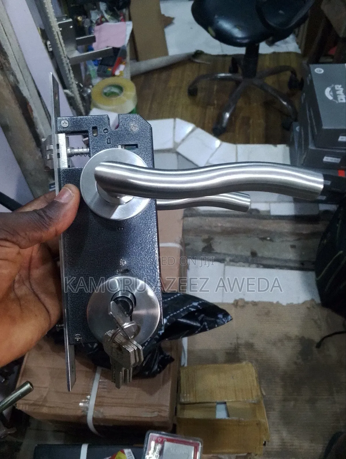 Separate Door Lock Stainless Steel