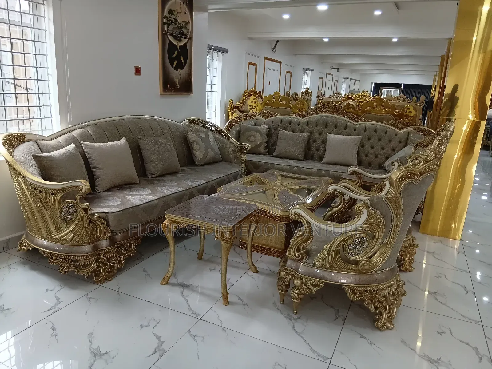 High Quality Imported Unique Luxury Standard Turkey Sofas Set