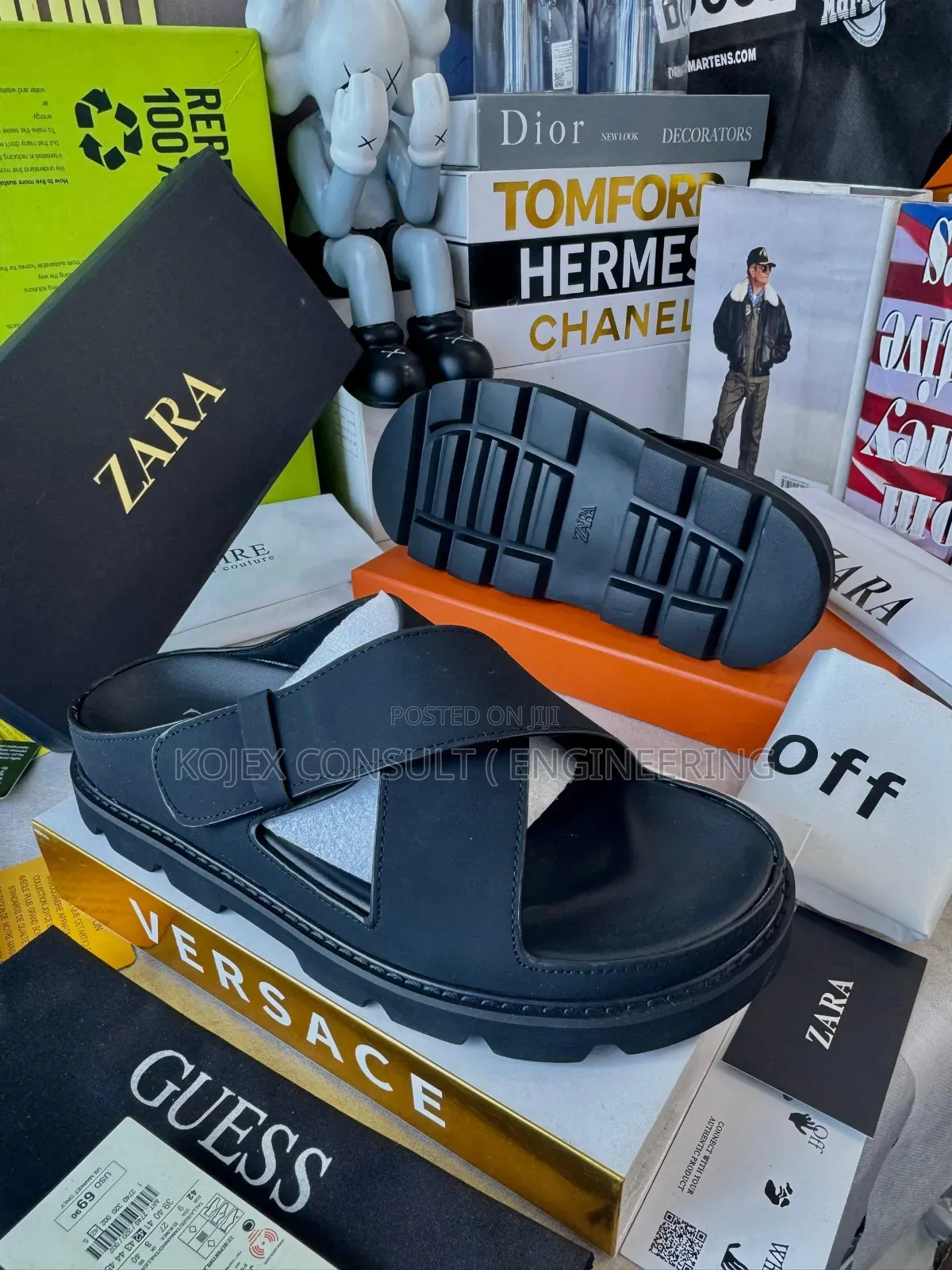 Zara Men Leather Slides