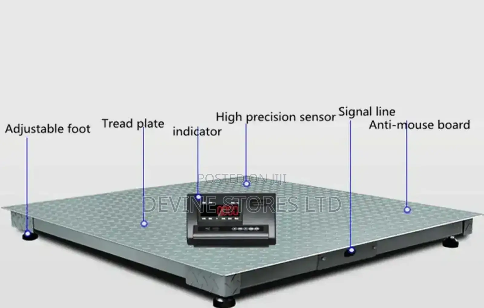 1mm×1mm Electronic Digital Floor Scale(5000tons)