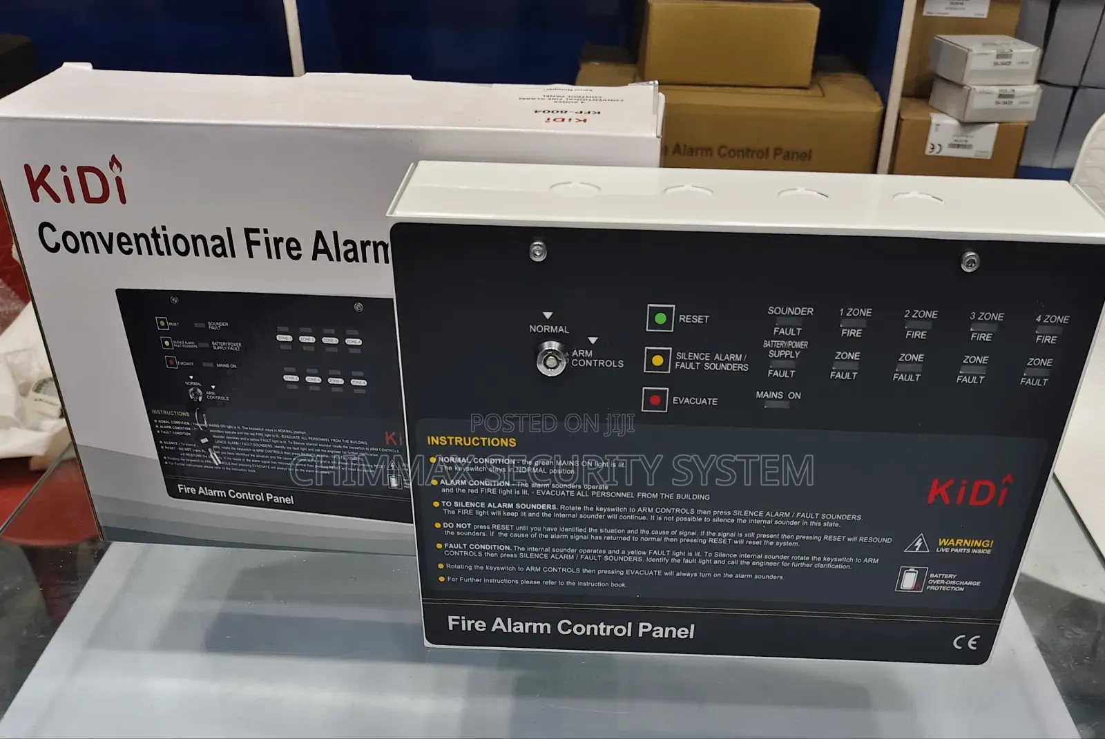 8 Zones Kidi Conventional Fire Alarm Control Panel