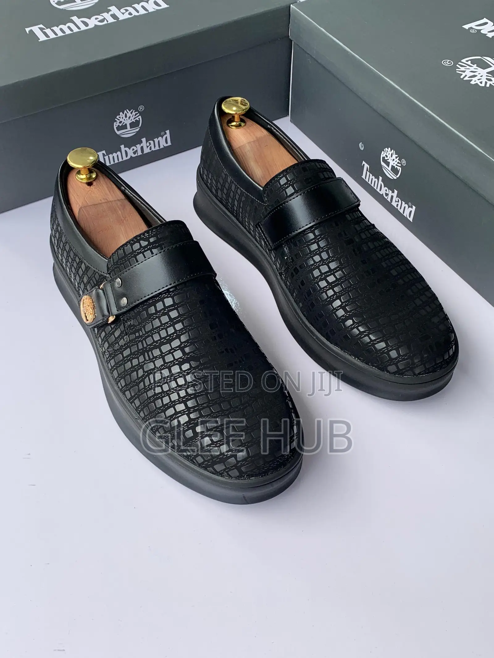 Timberland Patterned Black Loafers