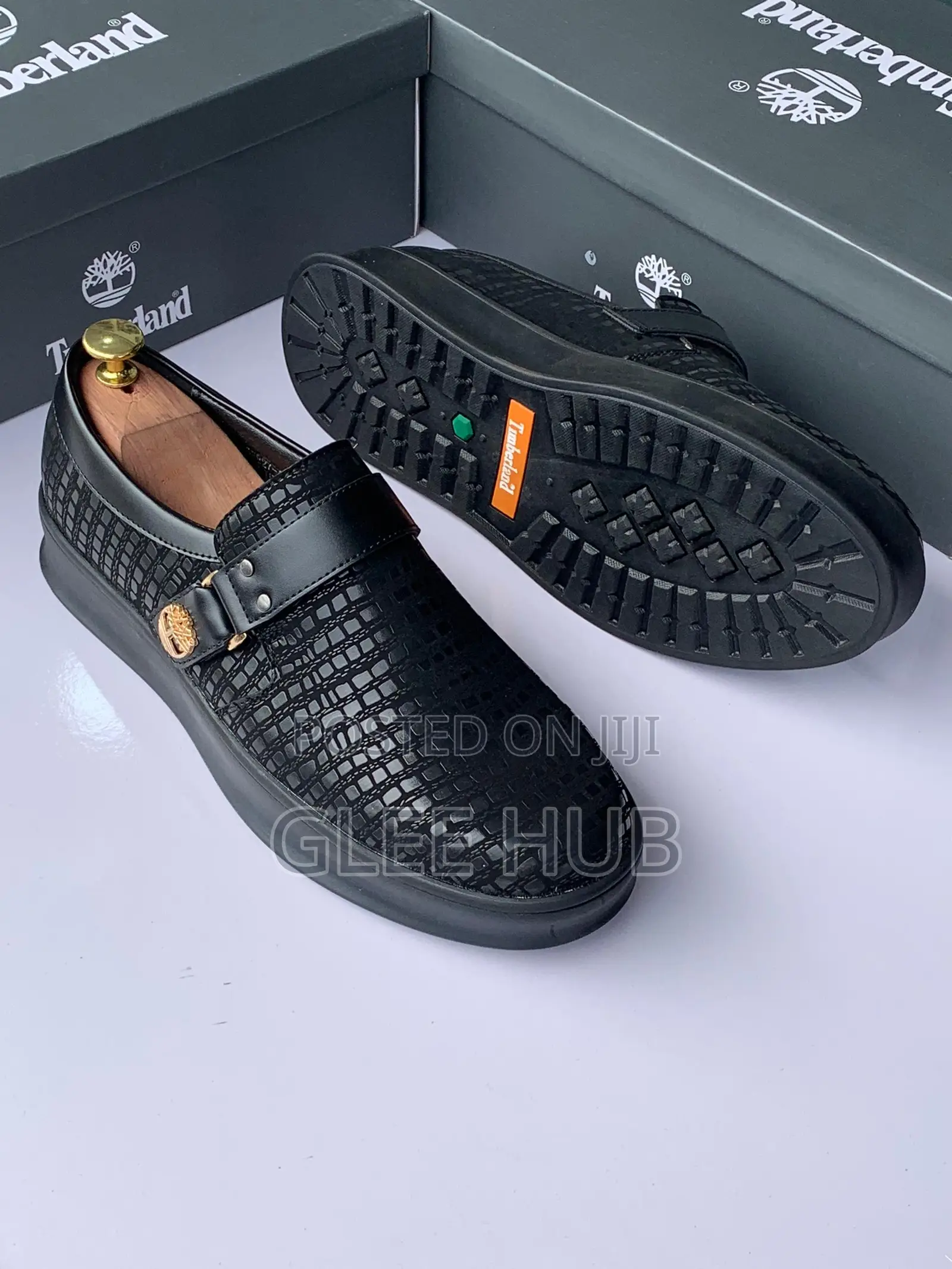 Timberland Patterned Black Loafers
