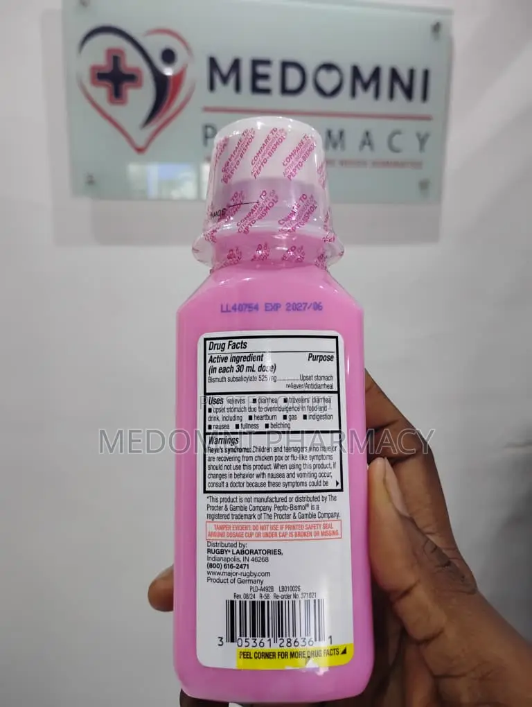 Rugby Stomach Relief – Bismuth Subsalicylate 237ml