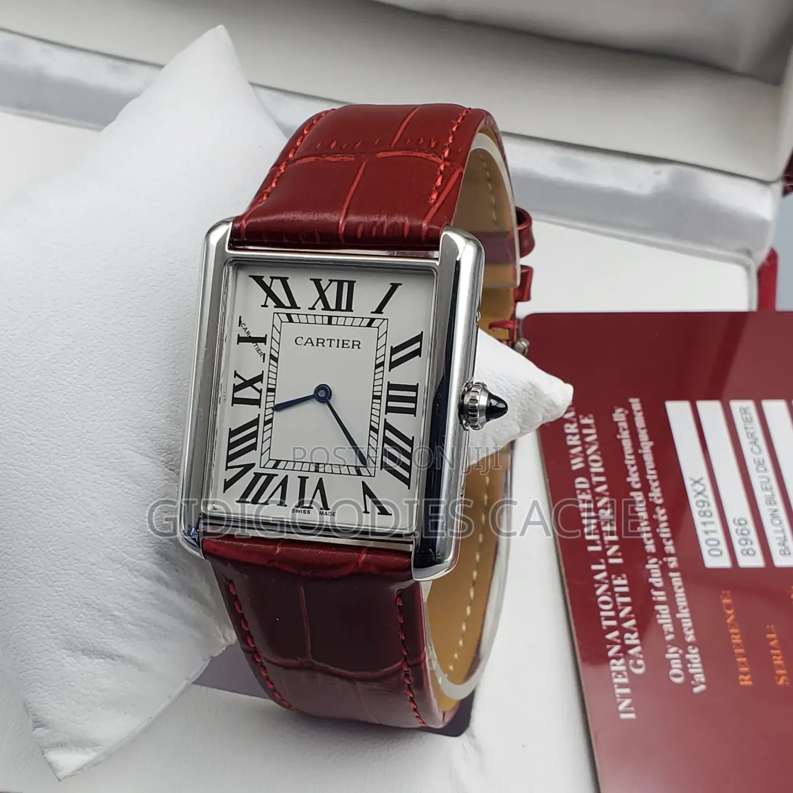 Cartier Leather Unisex Watches