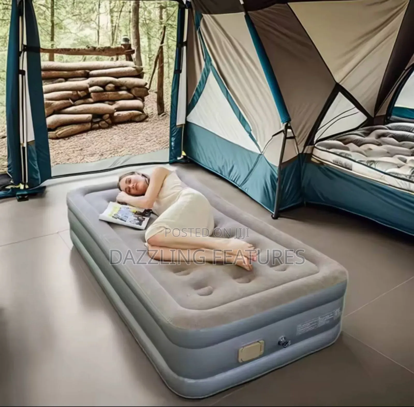 Automatic Self Inflatable Bed With Inbuilt Pump