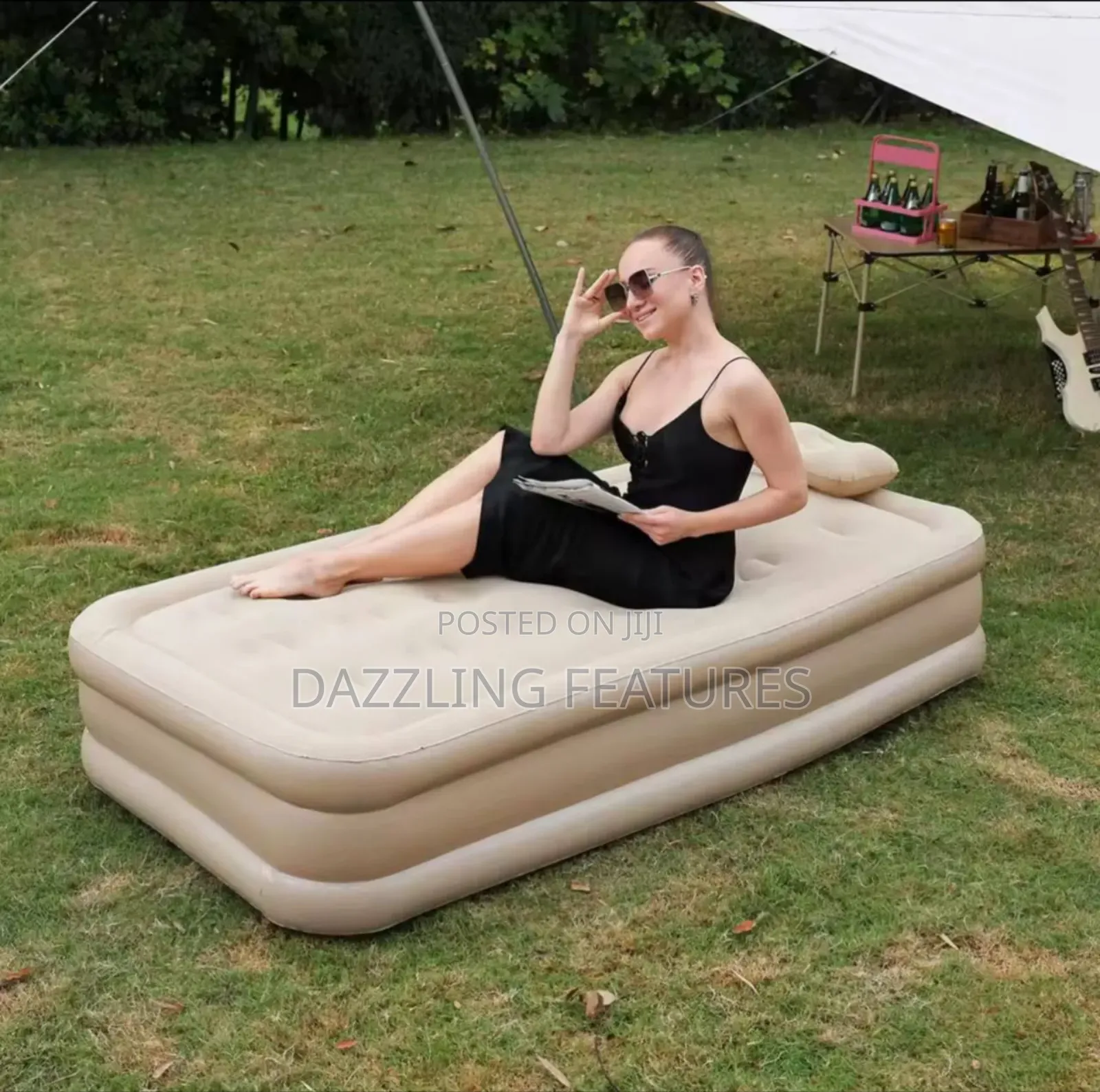 Automatic Self Inflatable Bed With Inbuilt Pump