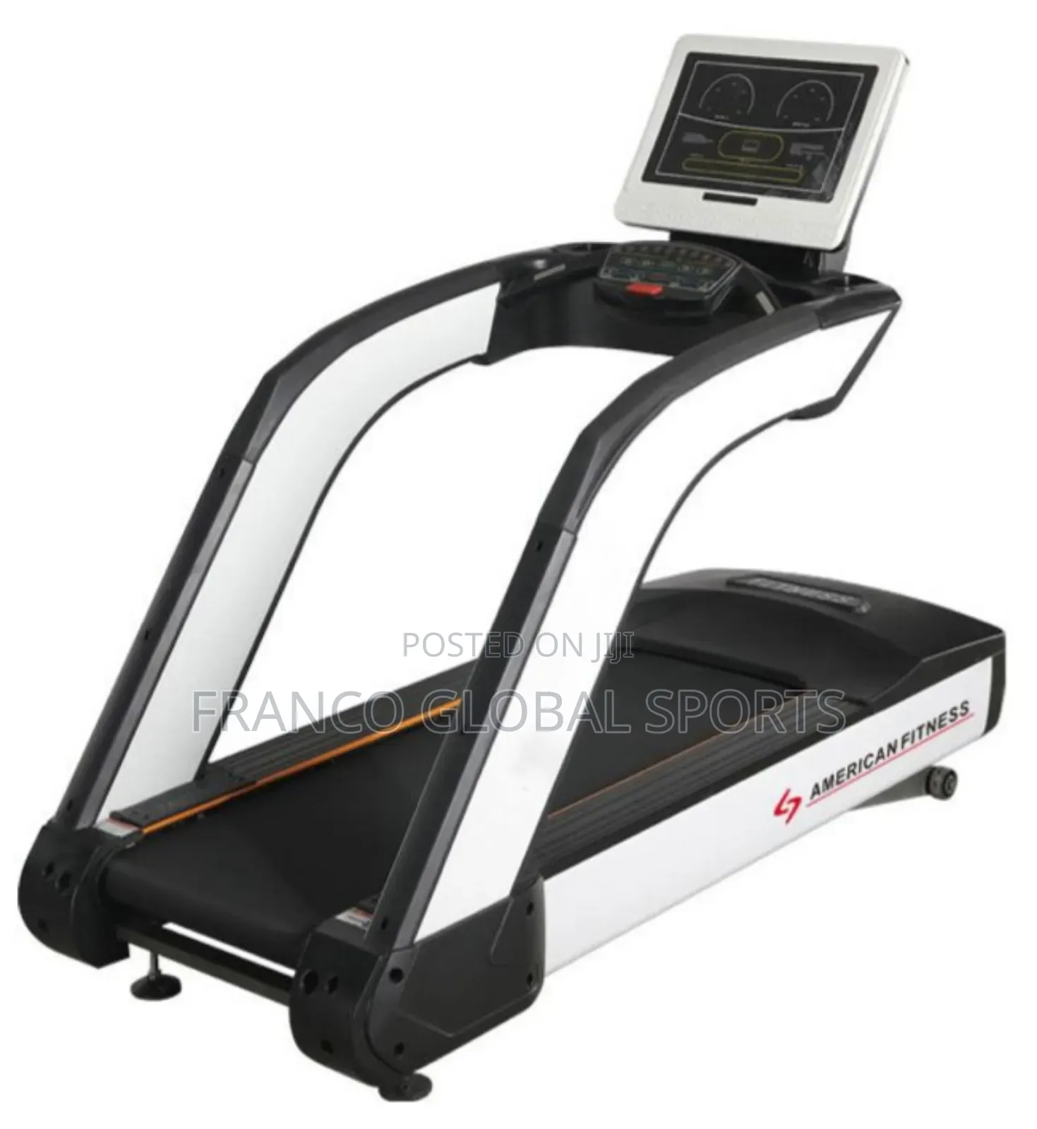 8.0hp High Standard Motorized Treadmill American Fitness Gym Workout