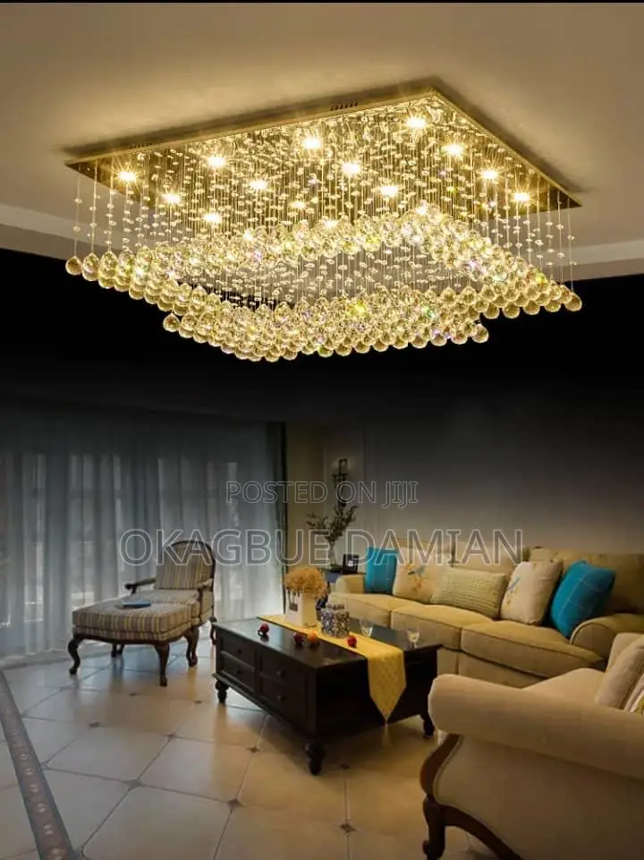 Luxury Gold Crystal Led Chandeliers Living Dining Room Bedroom