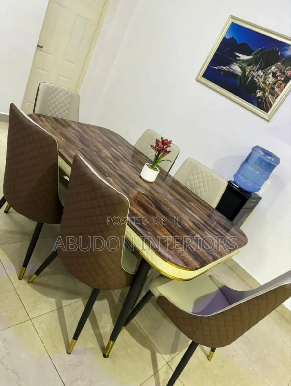 High Grade Six Seater Marble Dining Set