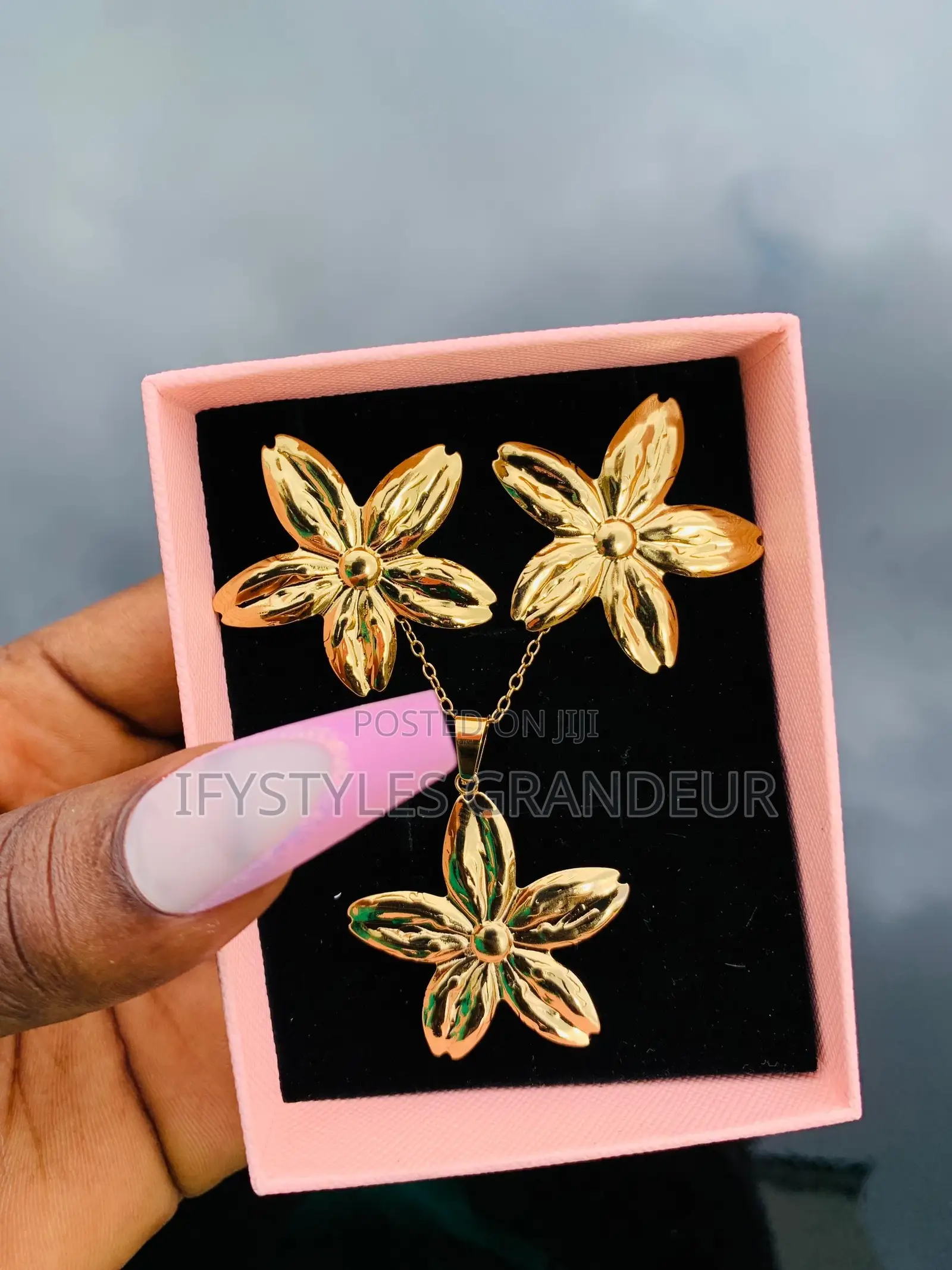 Stainless Steel Gold Set