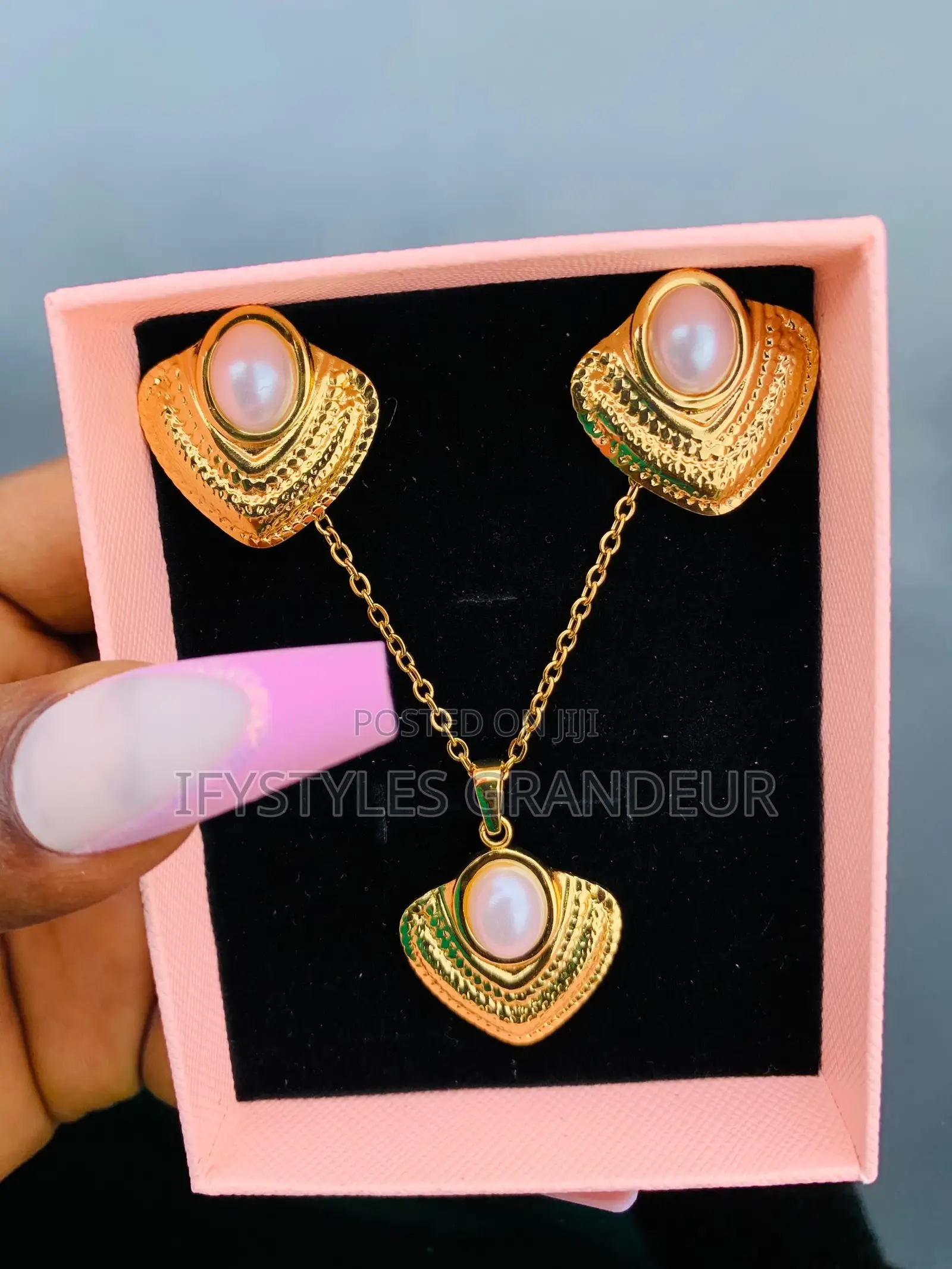 Stainless Steel Gold Set