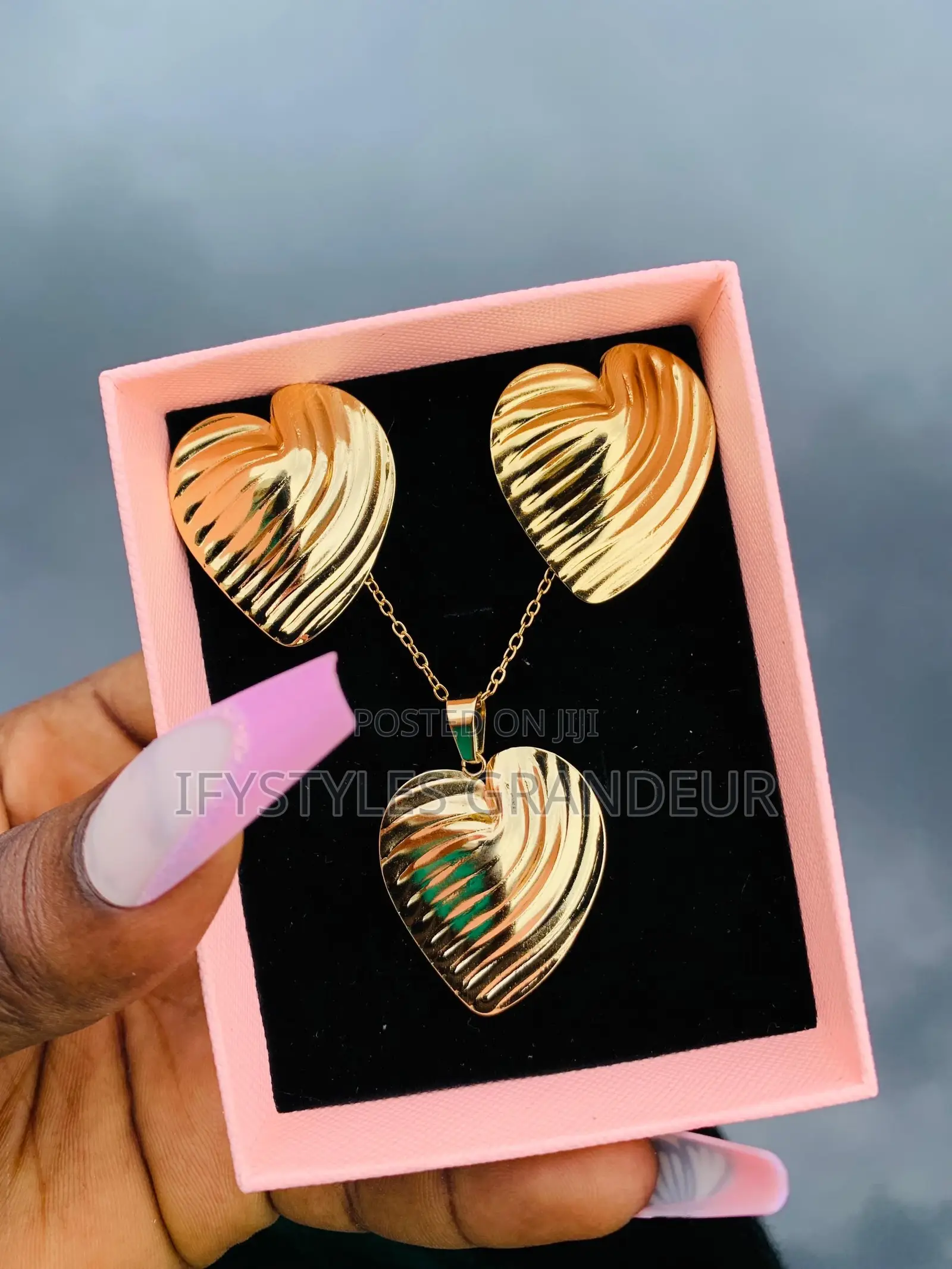 Stainless Steel Gold Set