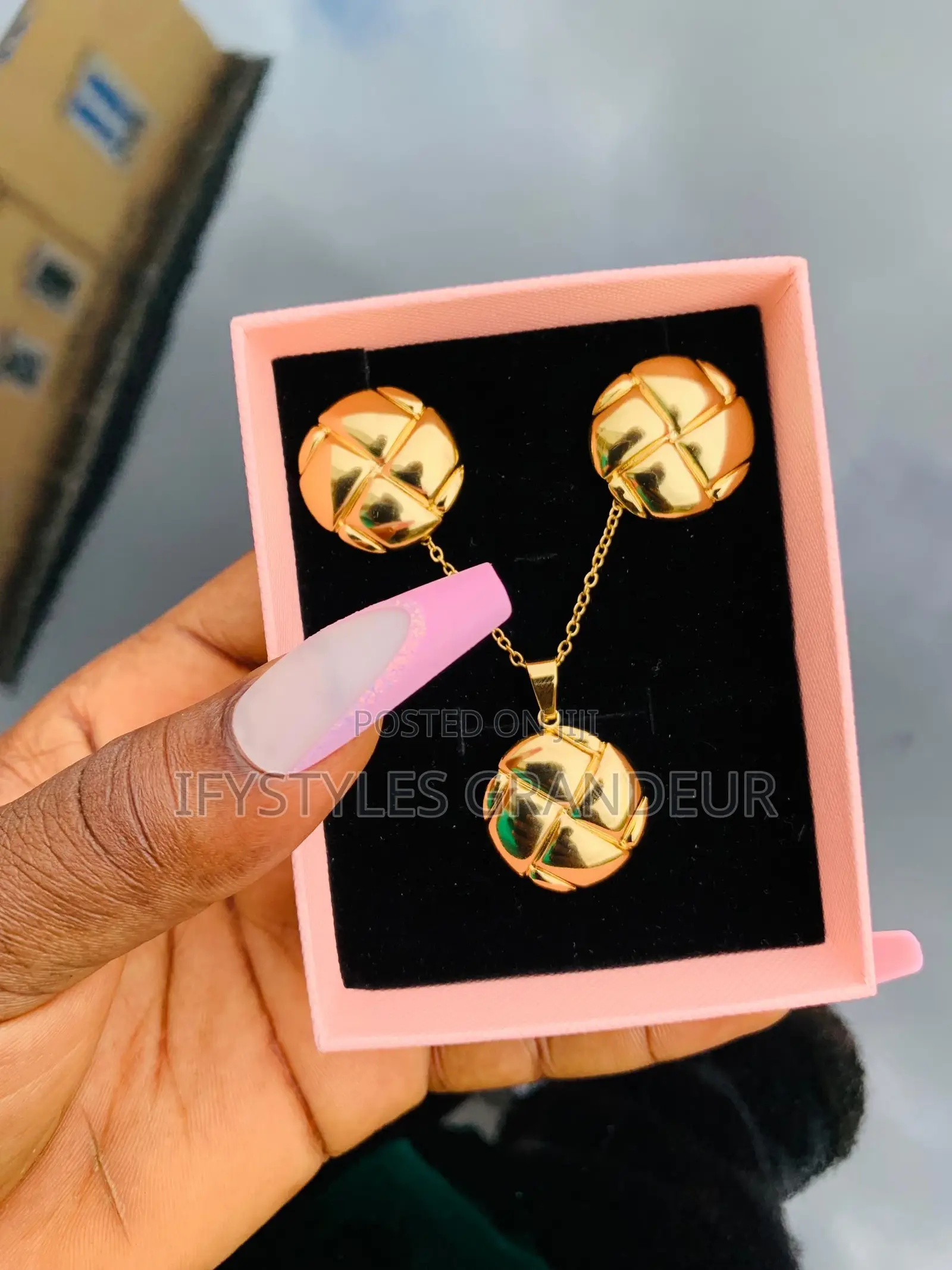 Stainless Steel Gold Set