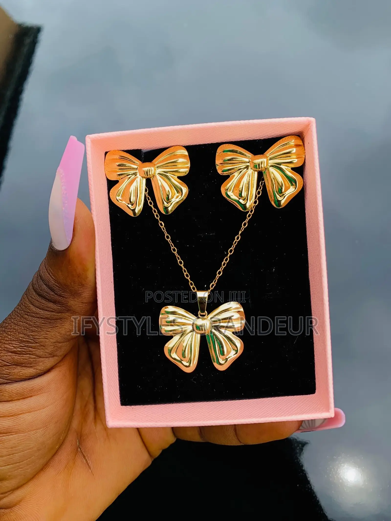 Stainless Steel Gold Set
