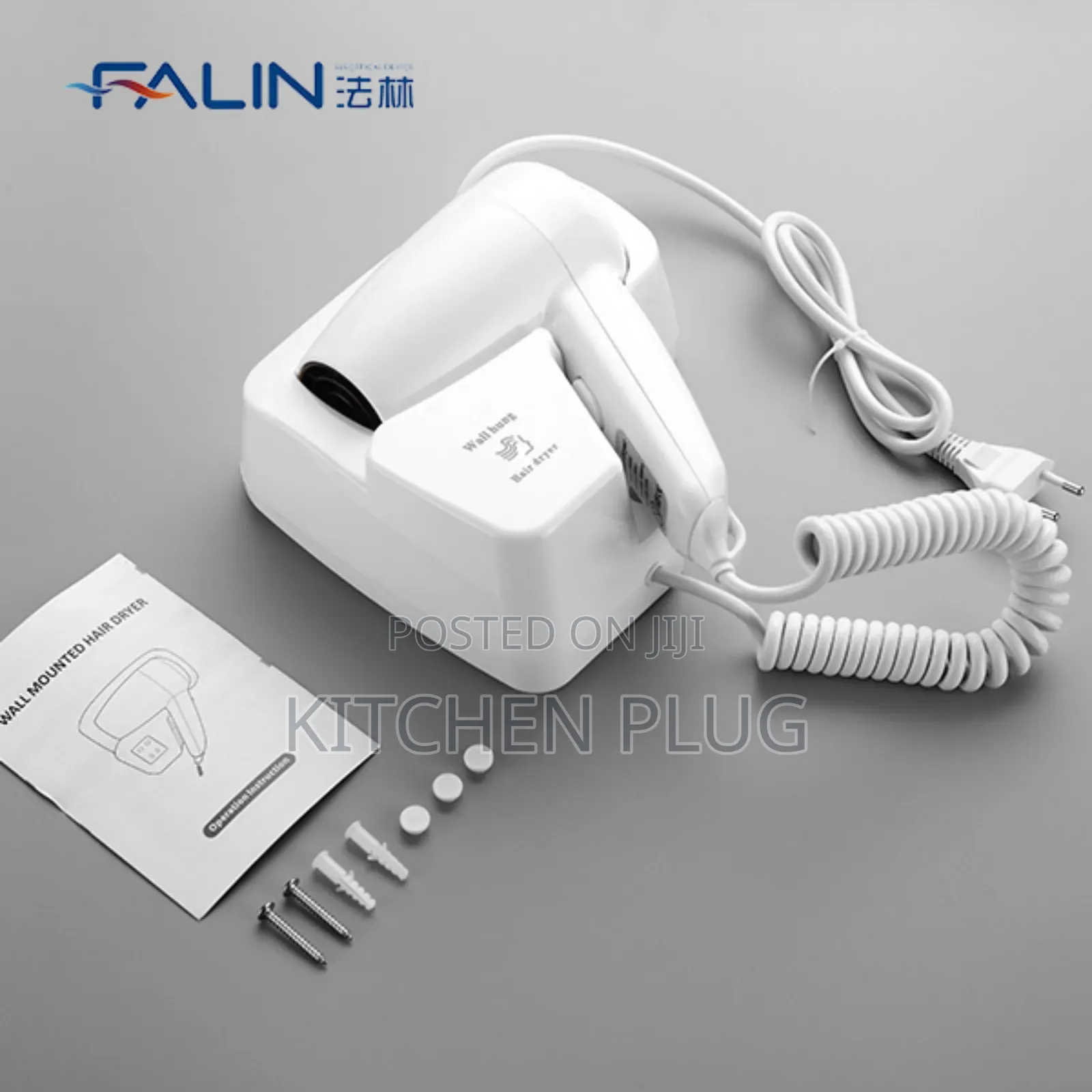 Wall Mounted Hair Dryer Abs Electric Hair Dryer for Hotel