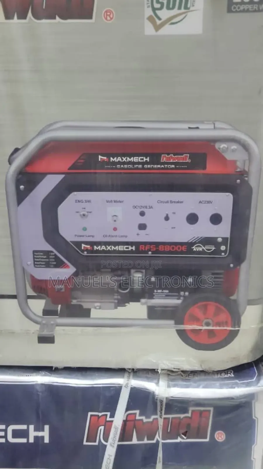 (8.5kva)Maxmech Petrol Generator 100% Copper Coil