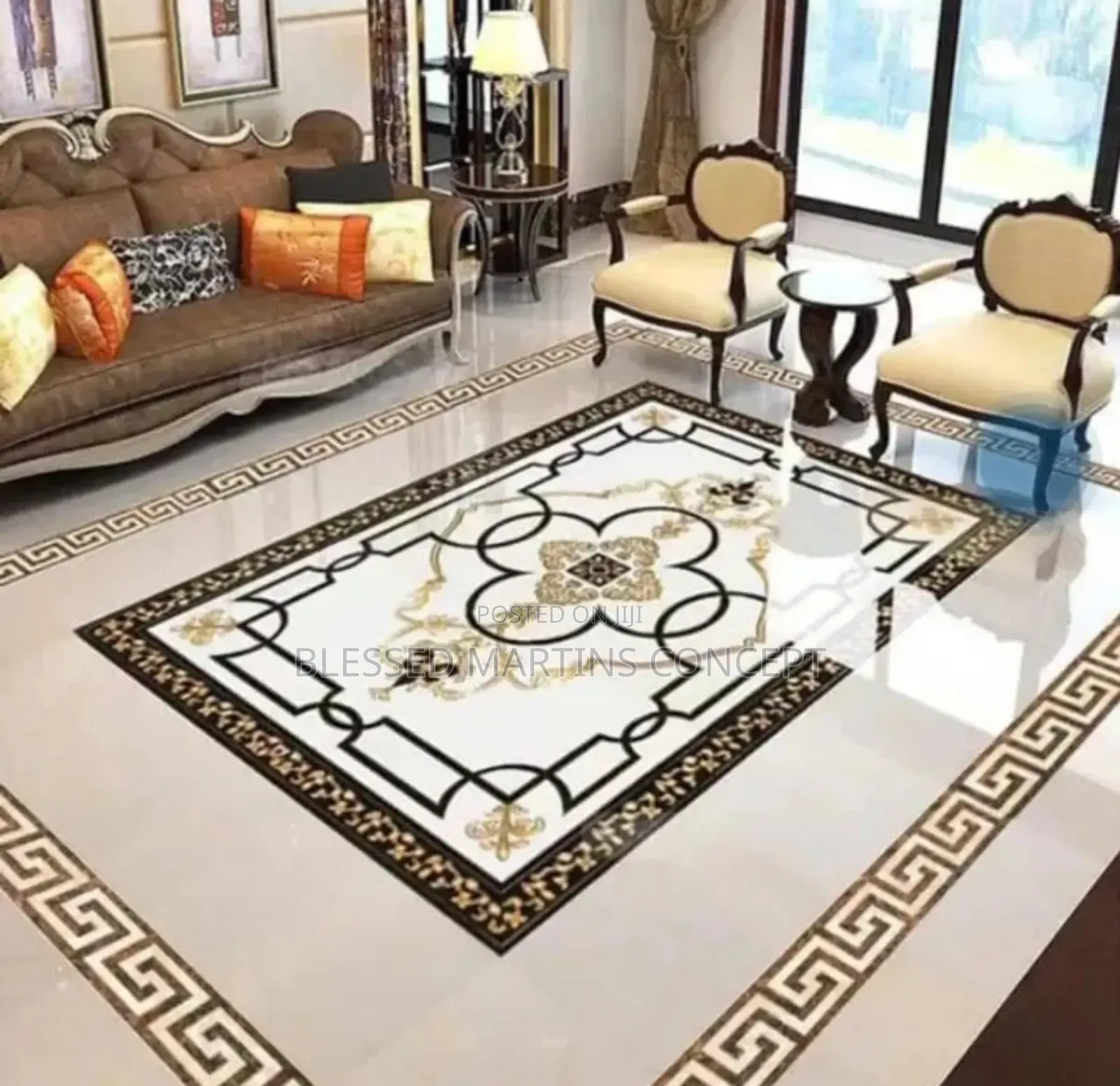 Design Sets of Center Deco Architectural Floor Tiles. Size:120x120cm