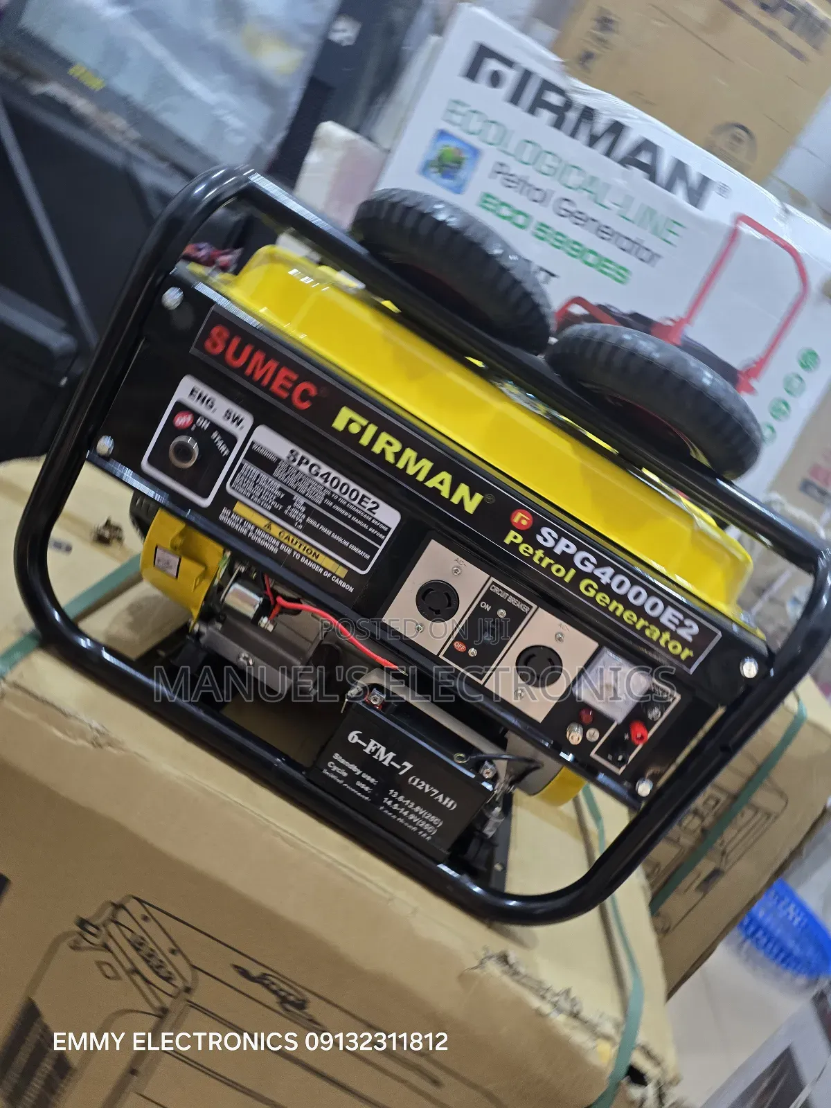 Original Sumec Firman Petrol Generator Model Spg4000key 3.5kva