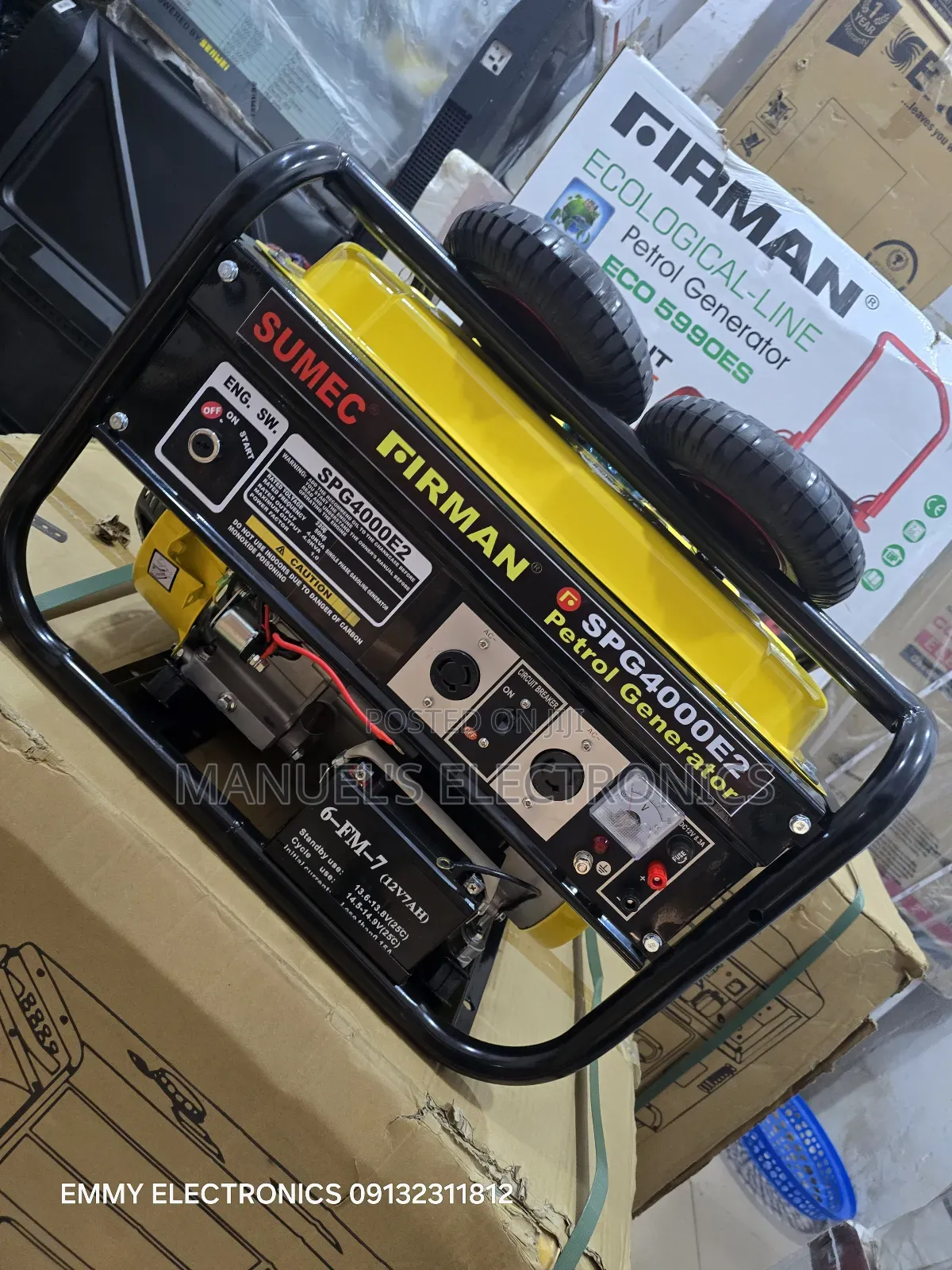 Original Sumec Firman Petrol Generator Model Spg4000key 3.5kva