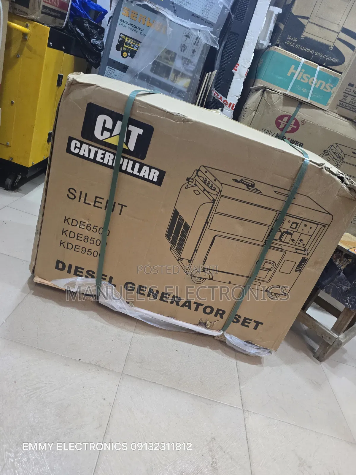I Have Cat Diesel Soundproof Generator 10.5kva  1year Warranty