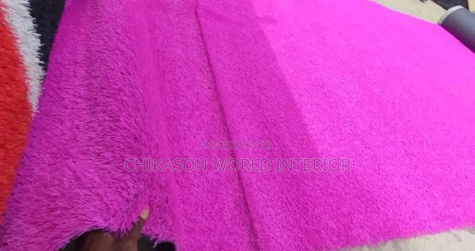 Artificial Pink  Grass Carpet