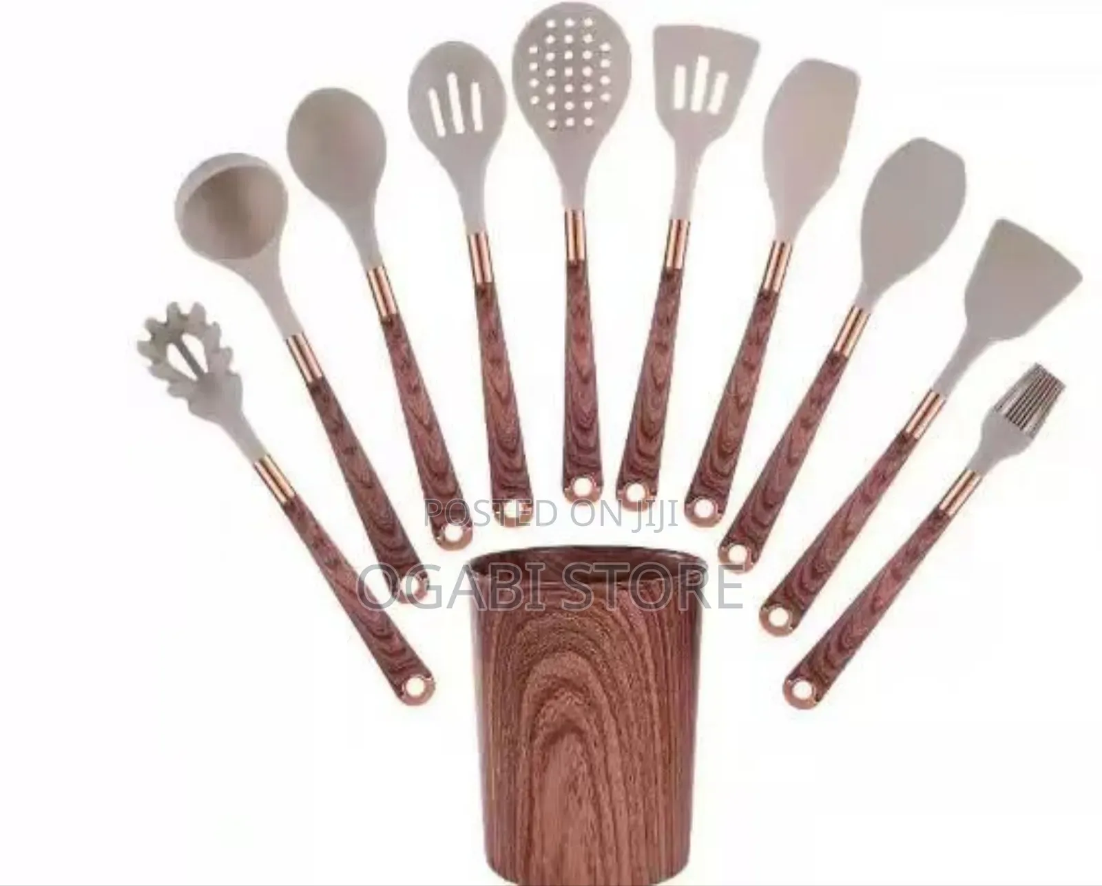 Wool Handle Silicone Spoon