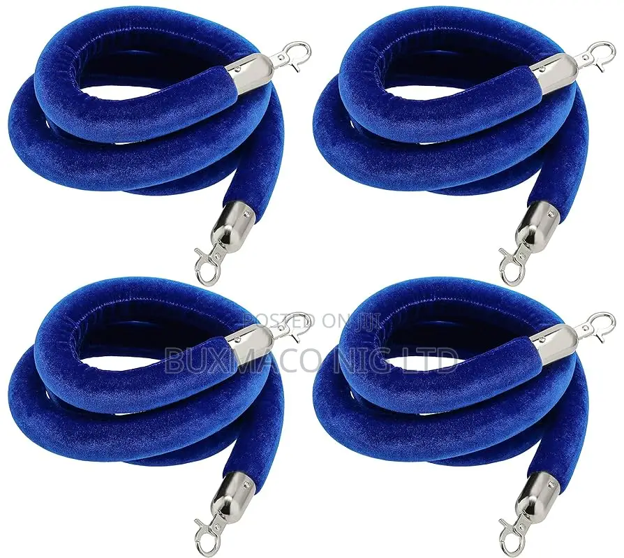 Stanchion Velvet Rope Blue Color