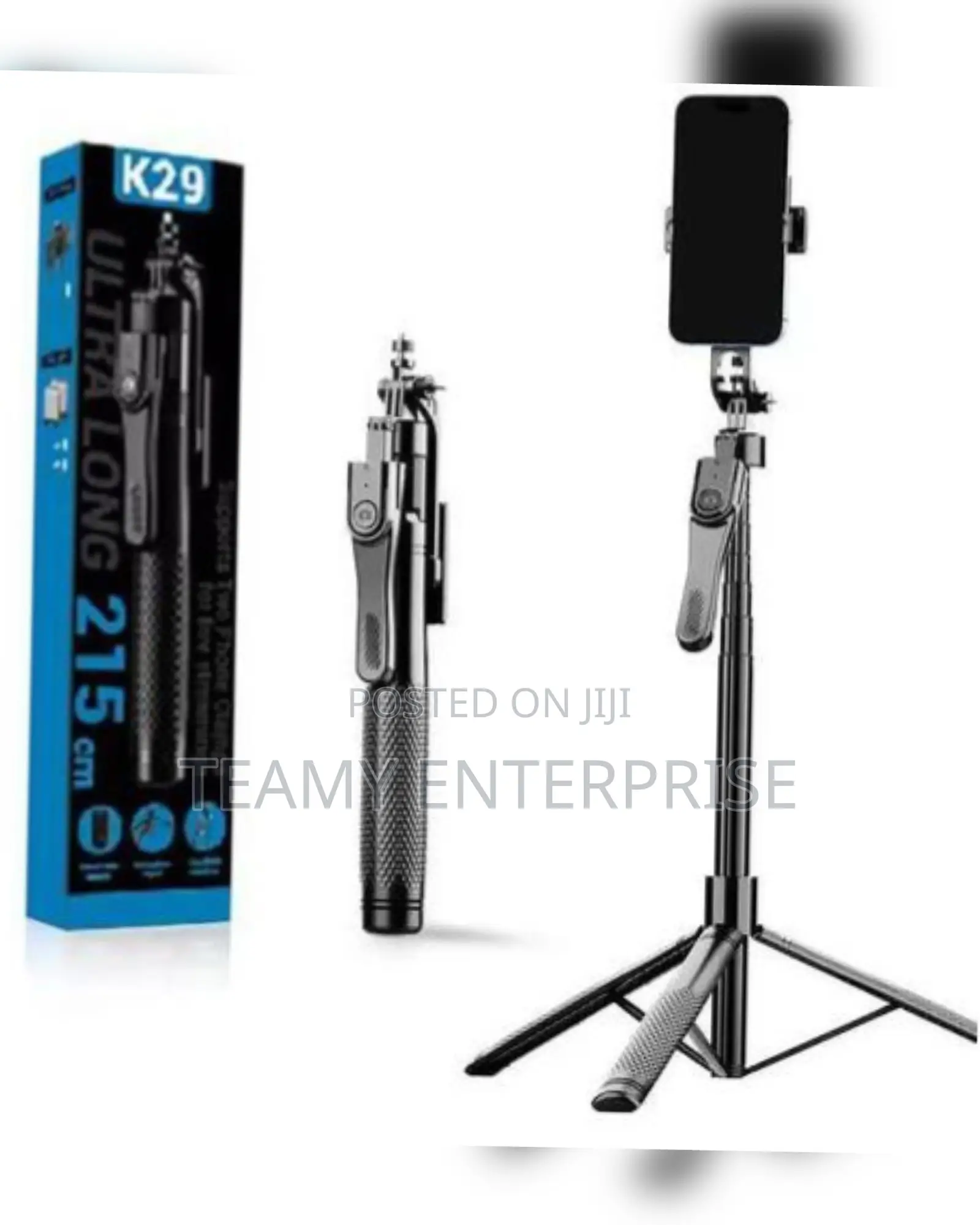  Ultra Long 215cm Selfie Stick Tripod Stand 7ft With Remote Control