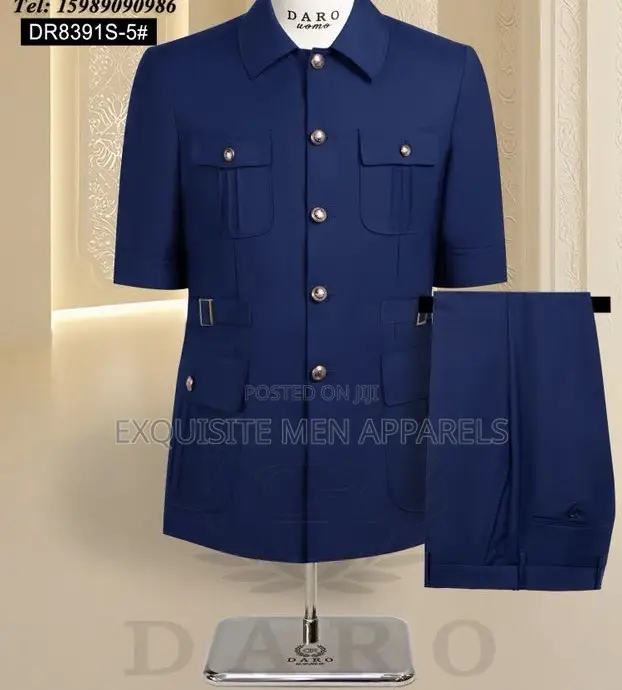 Classic Turkish Matured Men Safari Suit