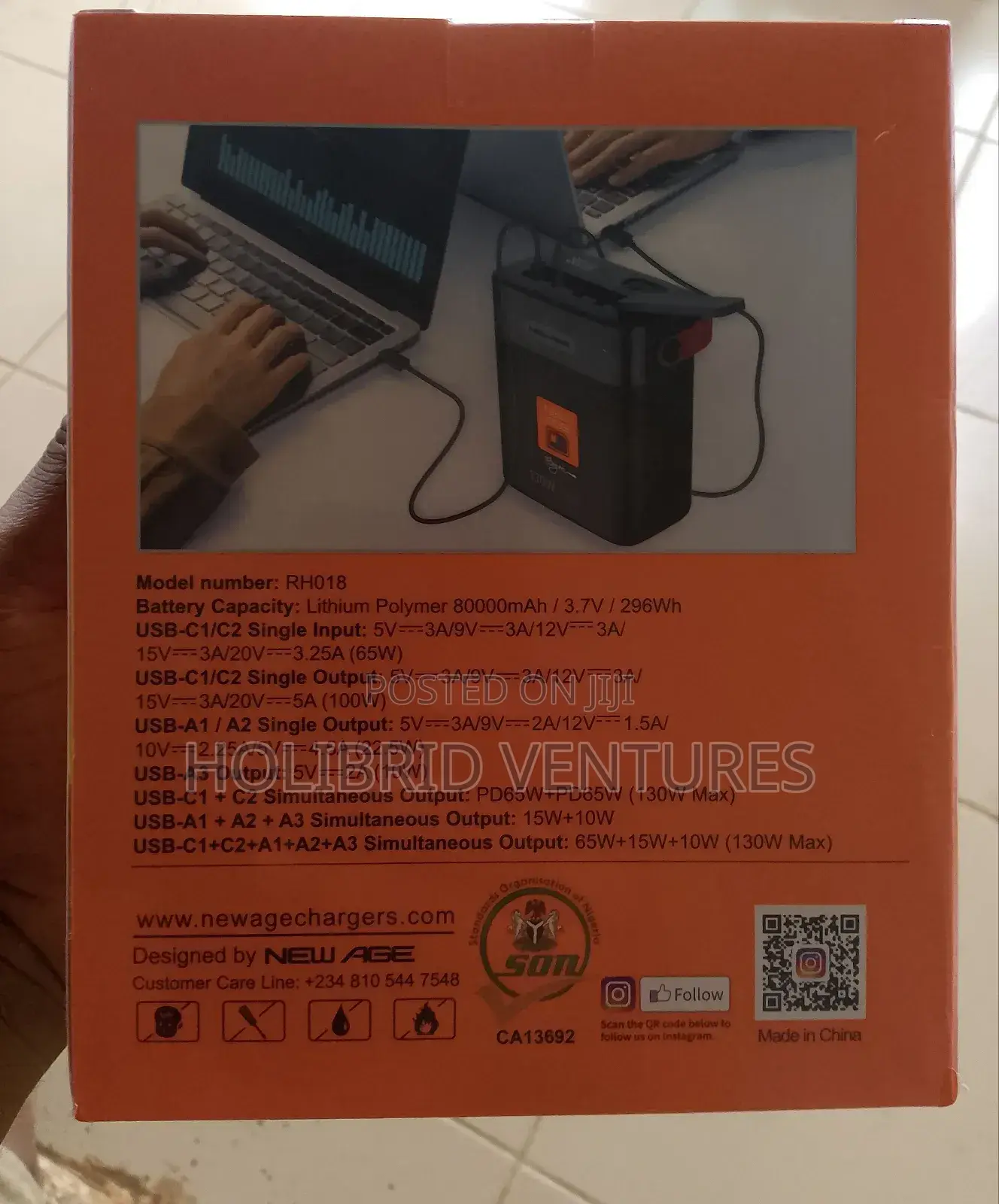 80,000mah New Age Powerbank for Laptop and Phones