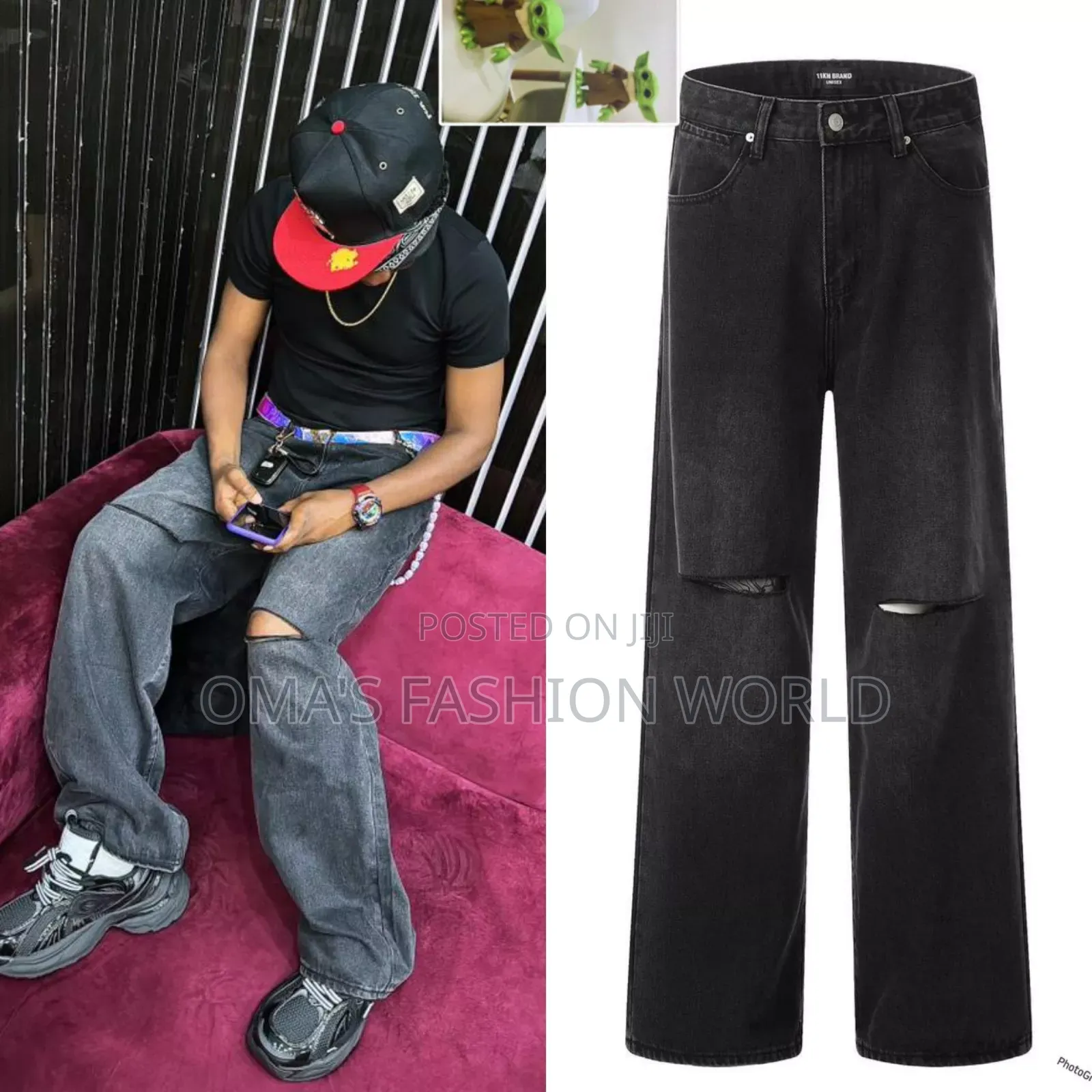 *_Icon Luxury Baggy Jeans  Too Hardd  Available in Store *