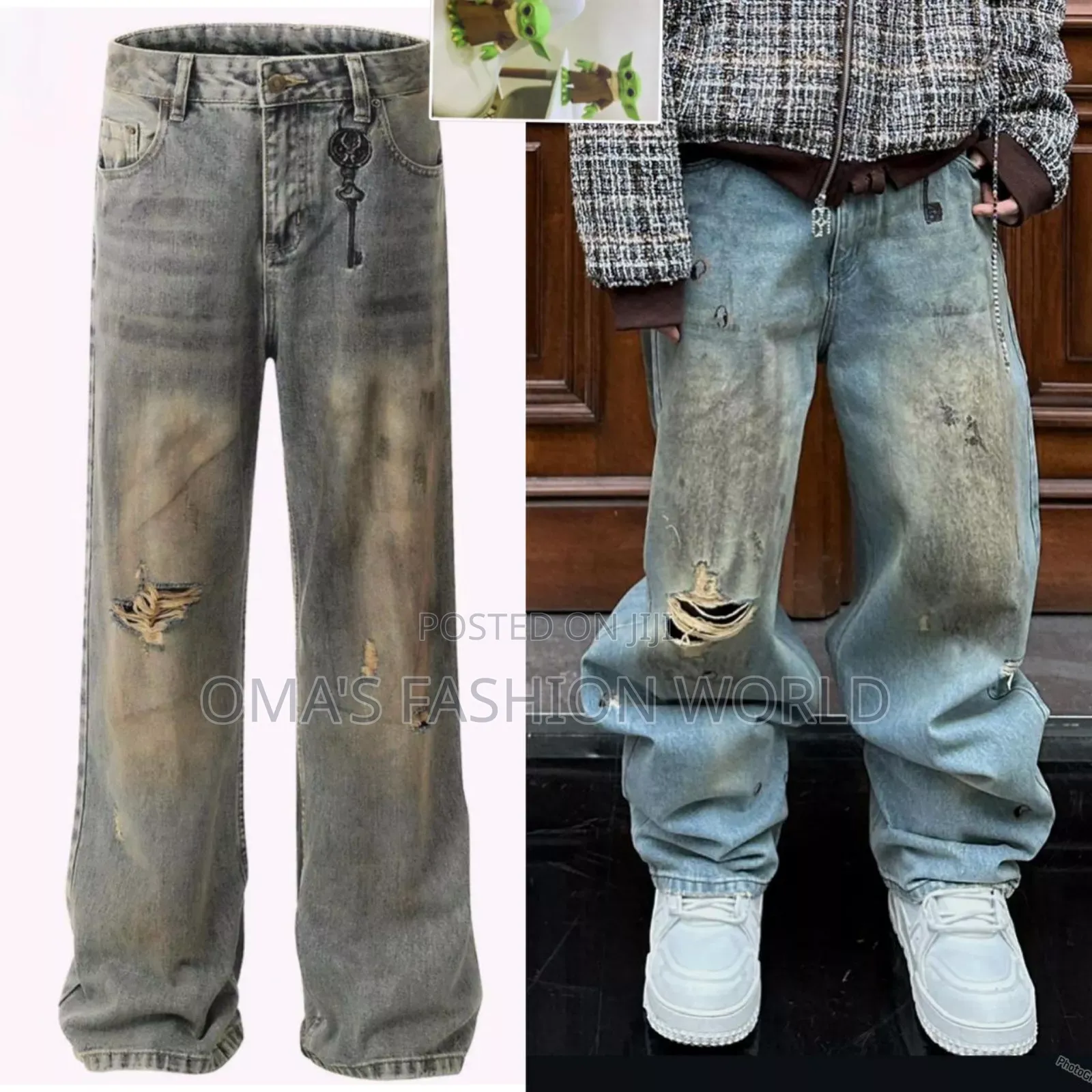 *_Icon Luxury Baggy Jeans  Too Hardd  Available in Store *