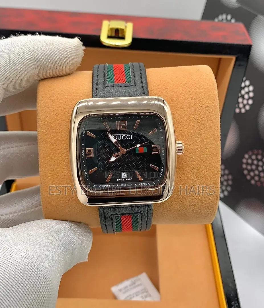 High Quality Luxury Gucci Leather Wristwatch